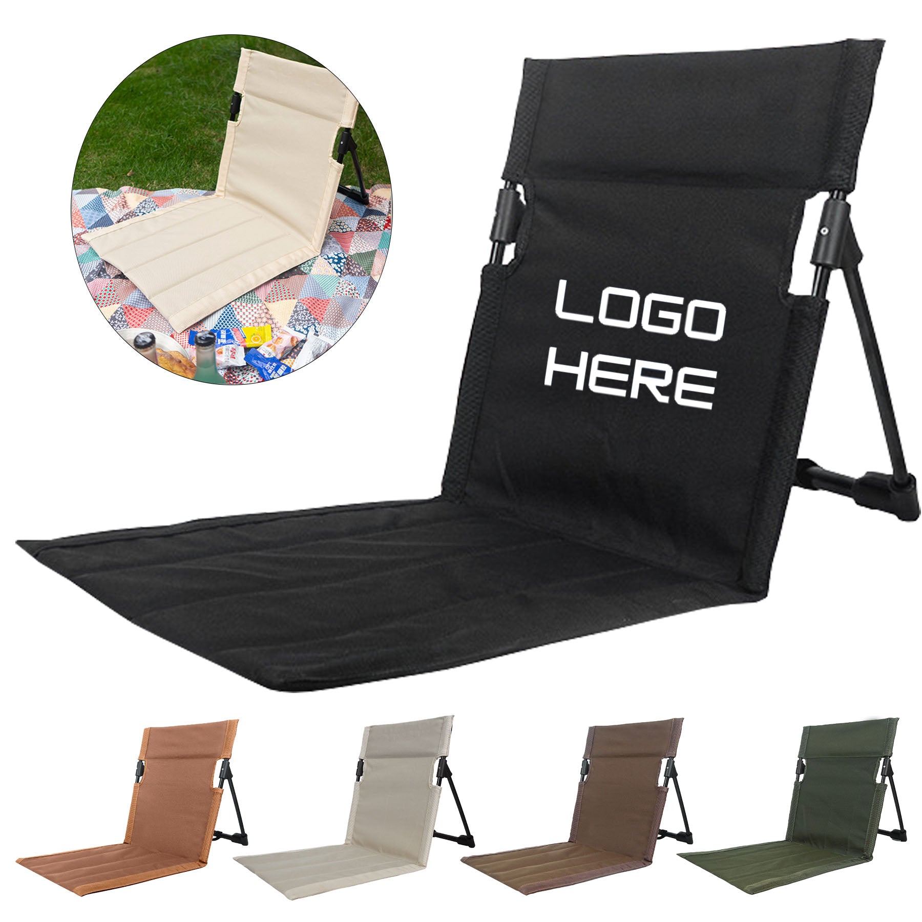 Outdoor camping back-up chair