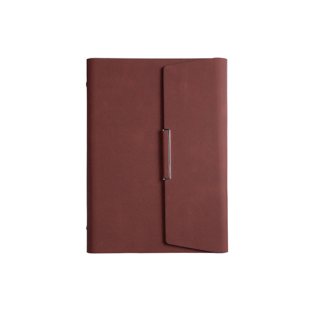 Thickened Magnetic Buckle Soft Leather Business Notebook