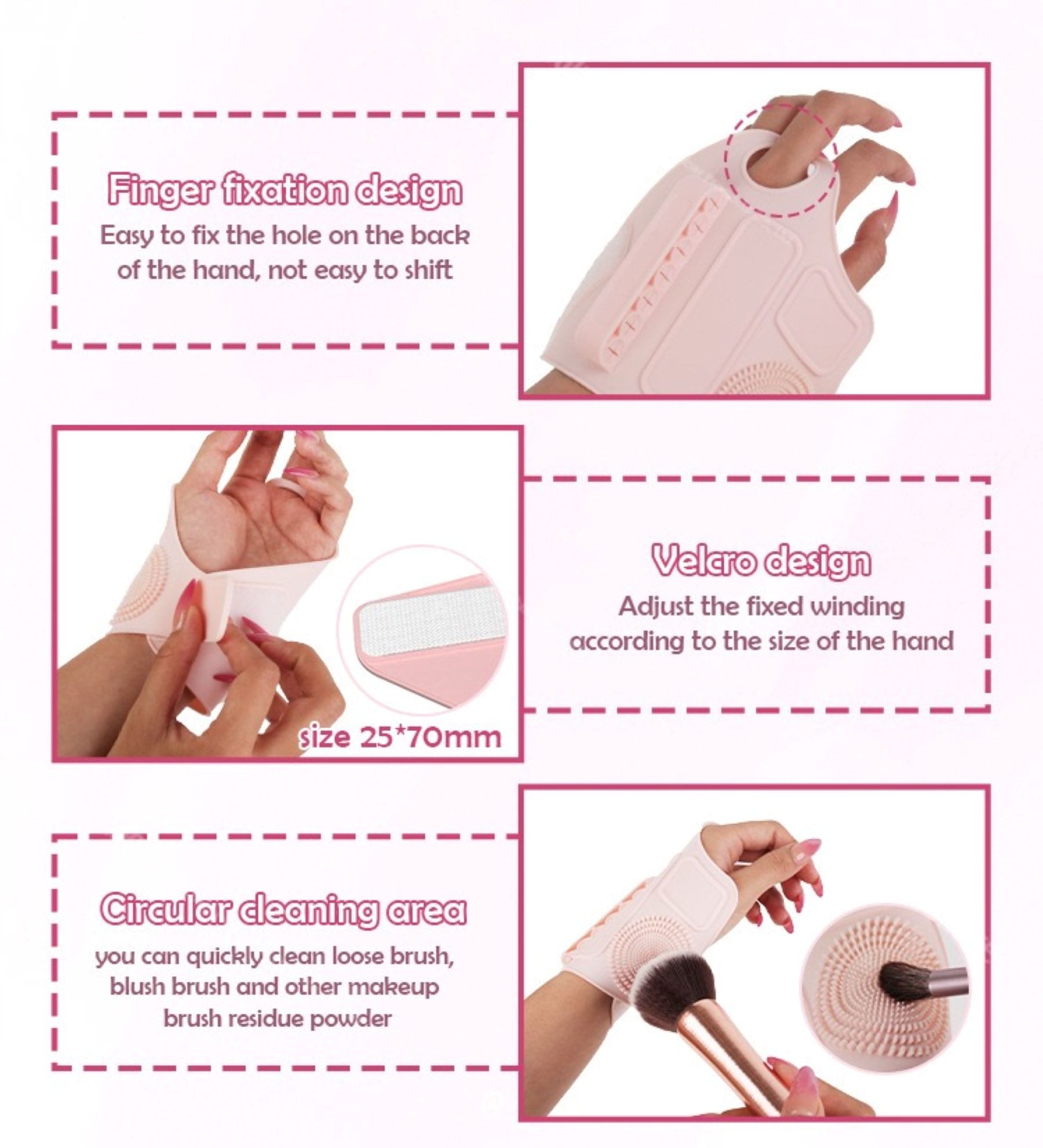 Silicone Makeup Application Aid Tool