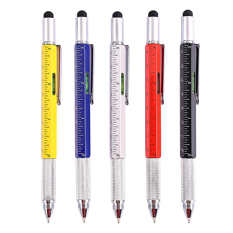 6 In 1 Multitool Pen With Level Ruler