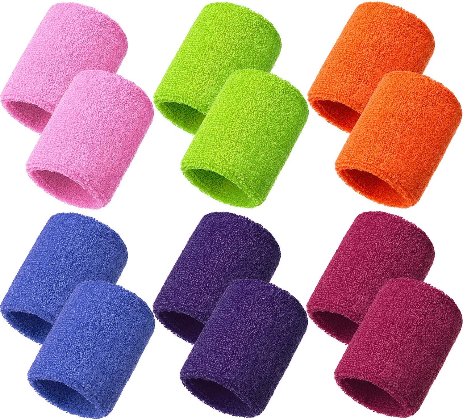 Sports Wristbands Wrist Sweatbands Sweat Absorbing Cotton