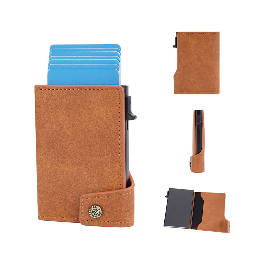PU Business Buckle Card Case