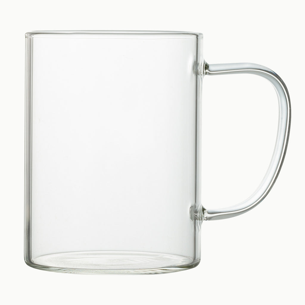 16 Oz. Clear Glass Mug With Handle