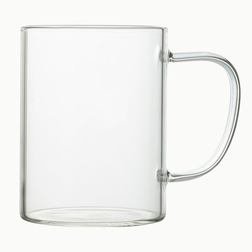 16 Oz. Clear Glass Mug With Handle
