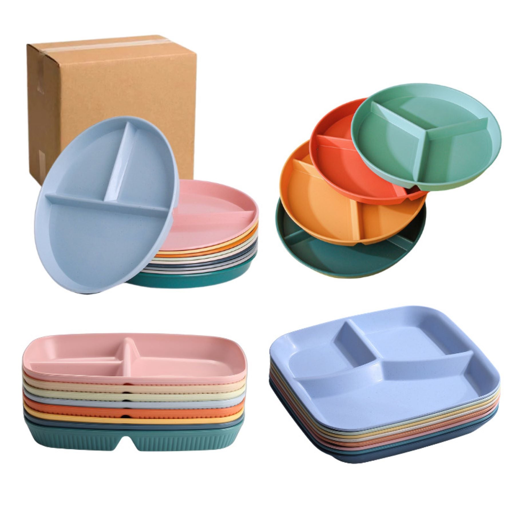 3 - Compartment Divided Plate