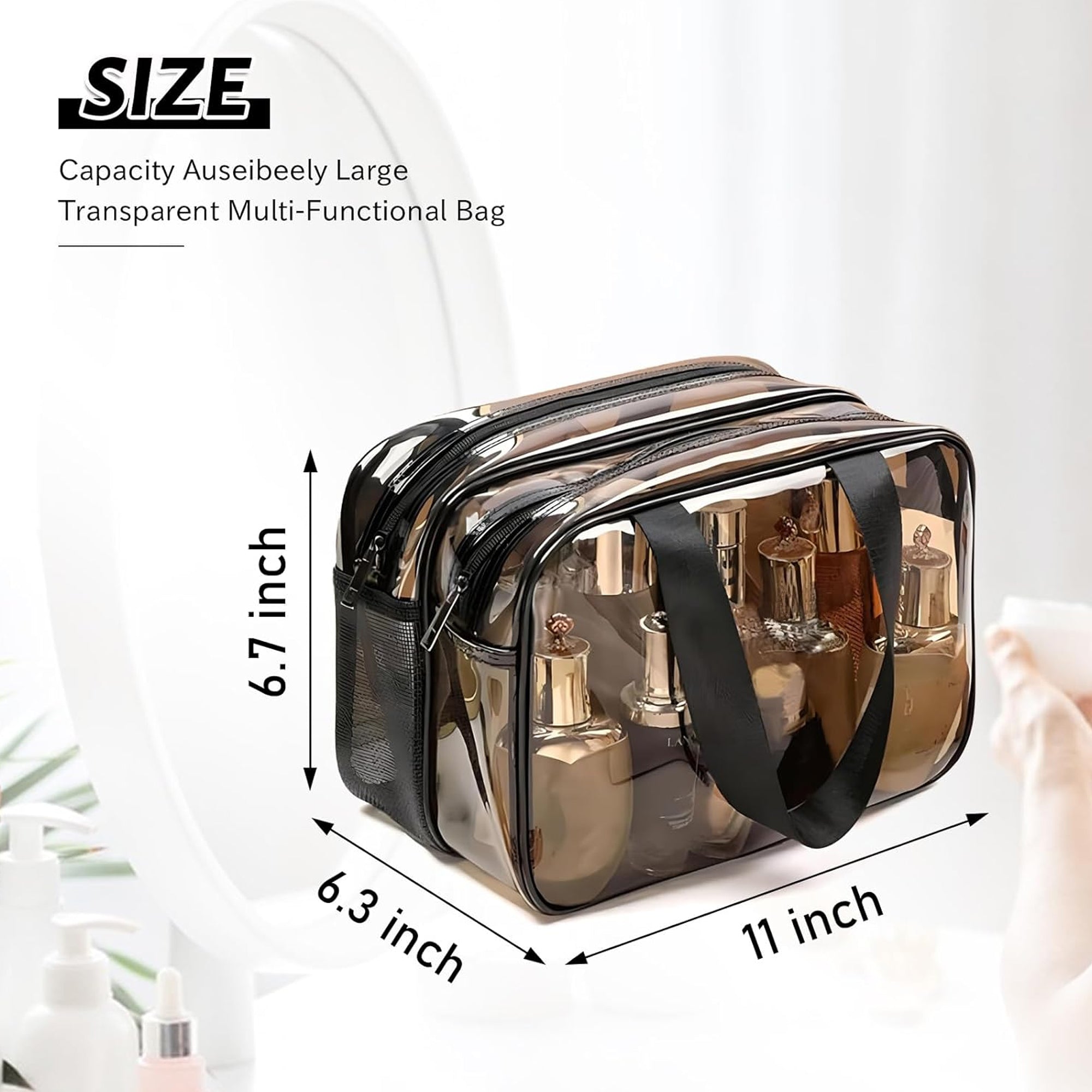 Large Waterproof Clear Travel Bag