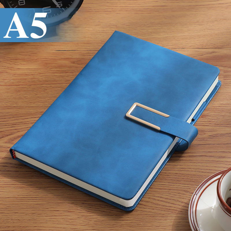 Conference Mintues Notebook With Interlocking Pen Closure