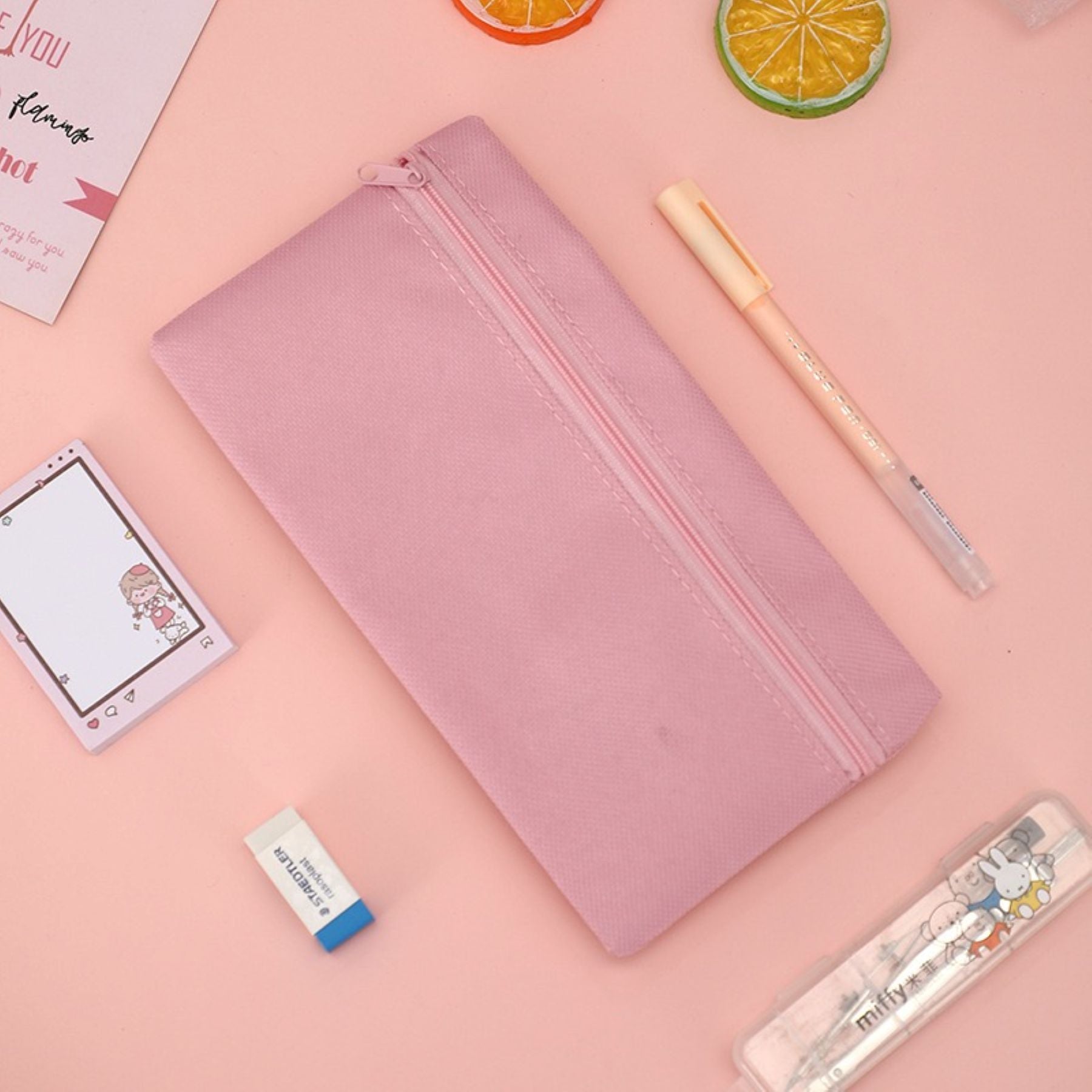 Solid-color Canvas Storage Bag
