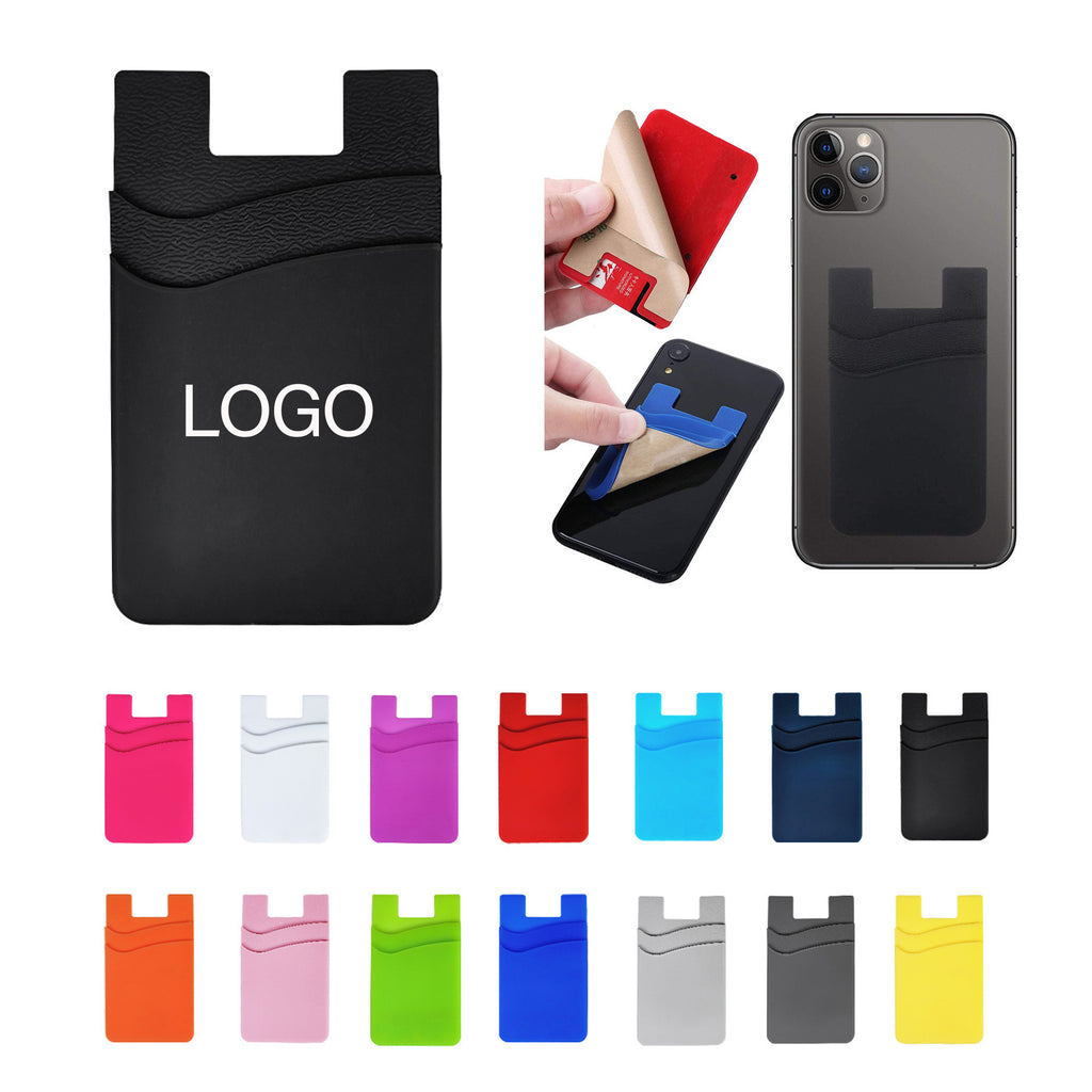 Dual Pocket Silicone Phone Wallet