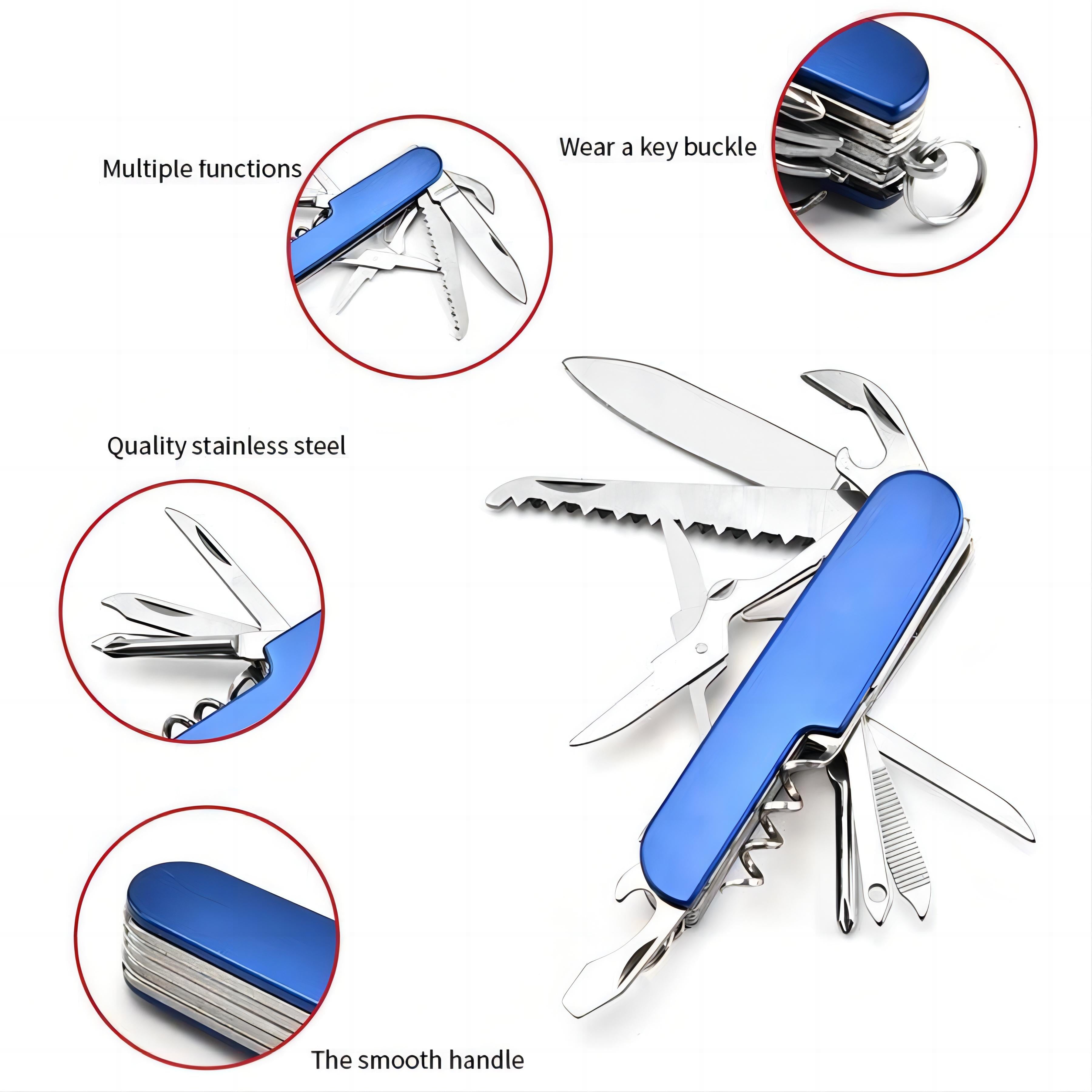 11 IN 1 Stainless Steel Multi-tool Pocket Knife