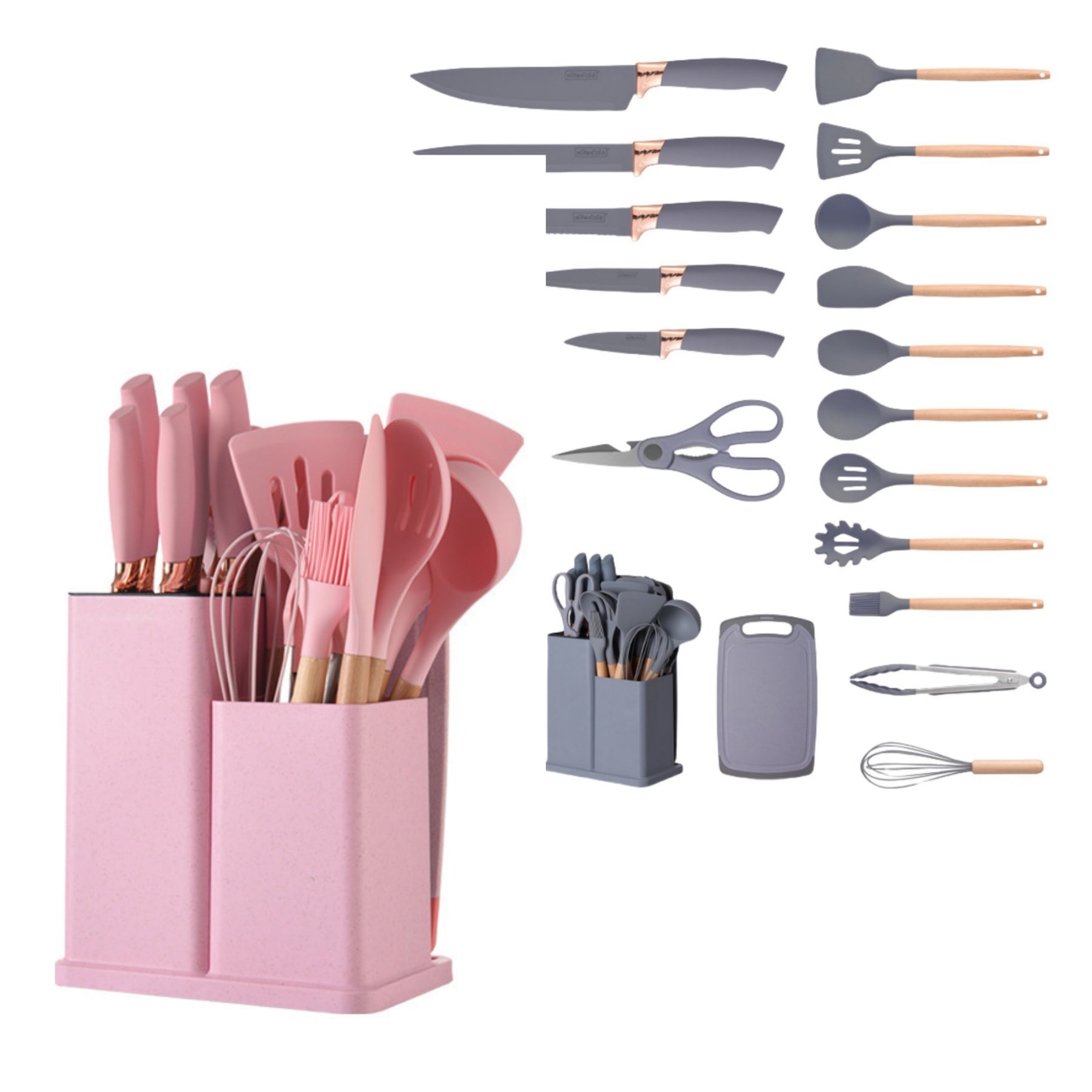 19 - Piece Silicone Kitchenware Set