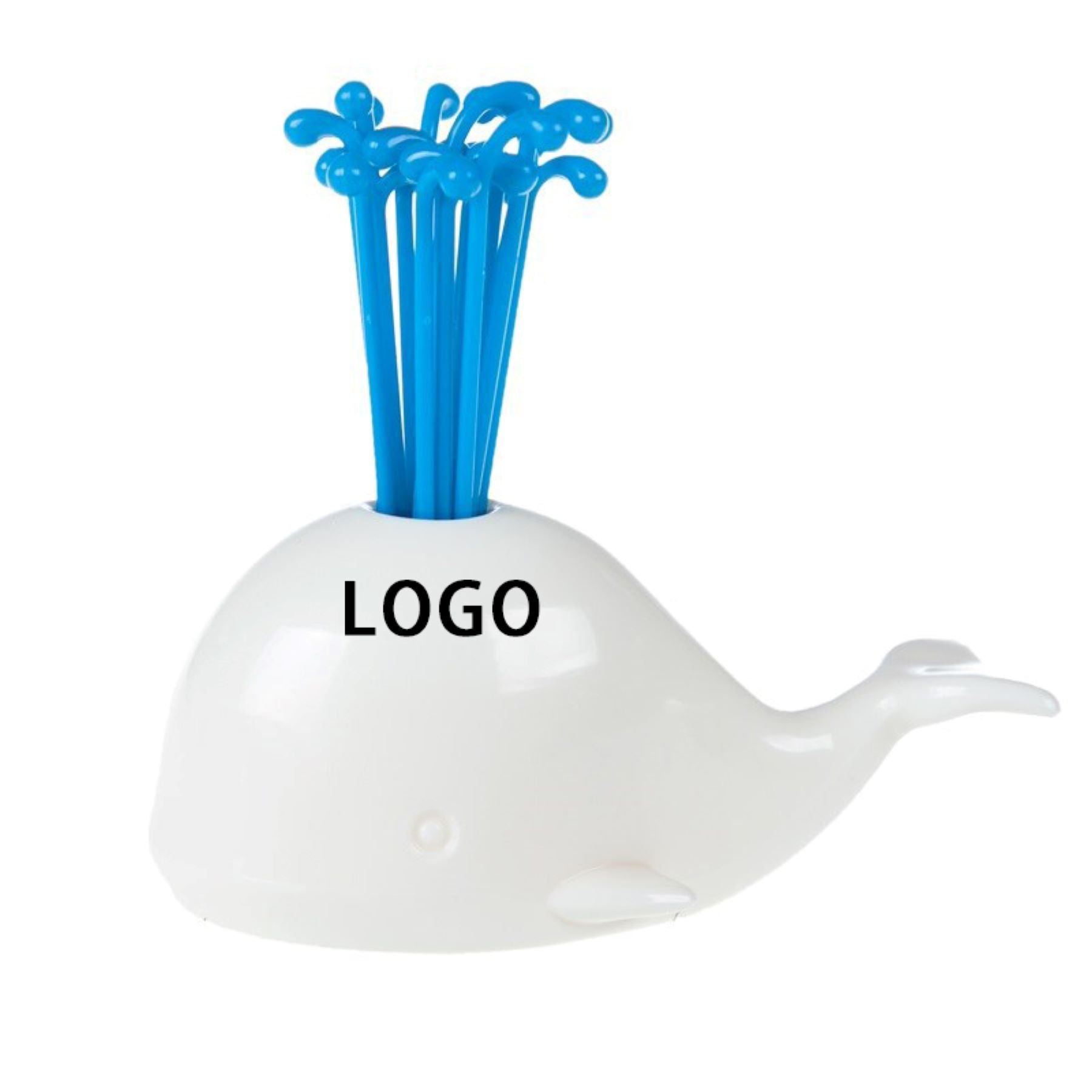Creative Whale-Shaped Water-Spouting Fruit Forks