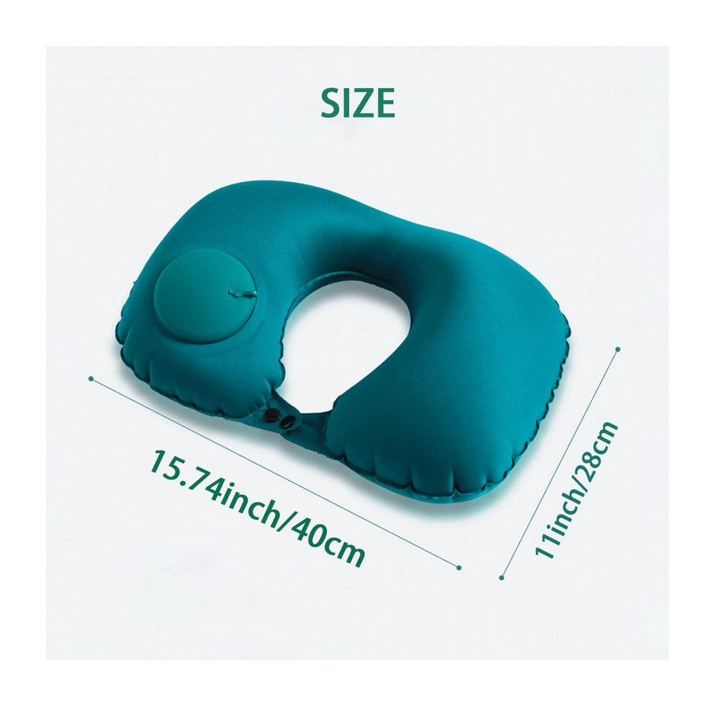Foldable U Shaped Inflatable Neck Pillow