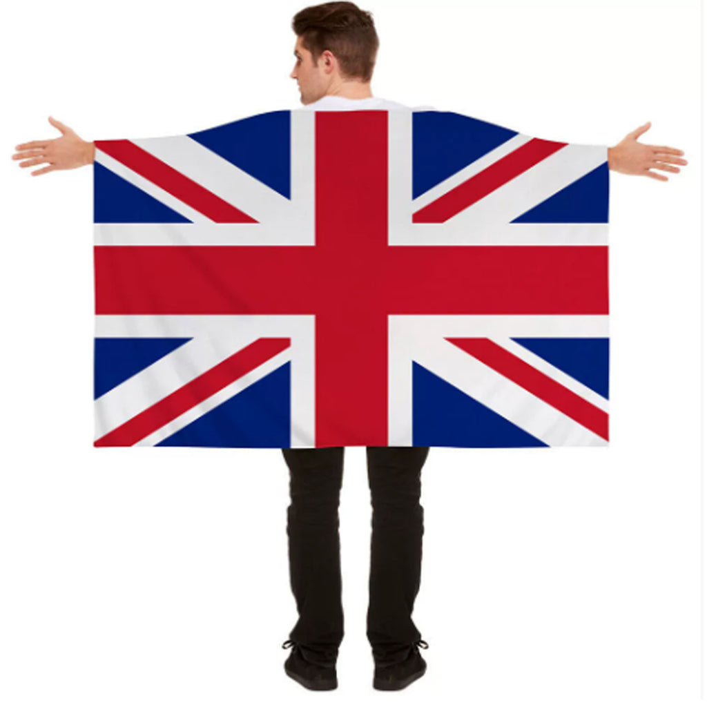 Custom World Cup Polyester Fan Cape National Flag Shawl
