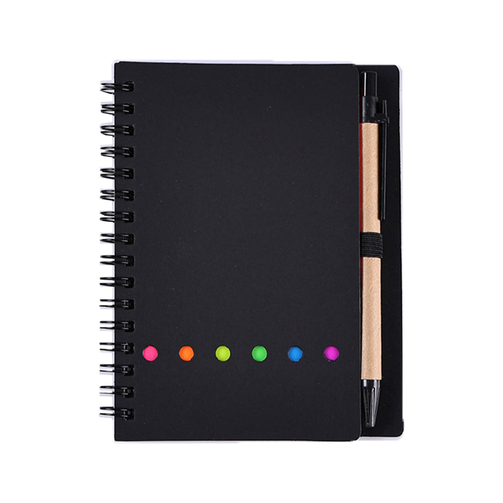 Spiral Kraft Paper Sticky Notes Notebook