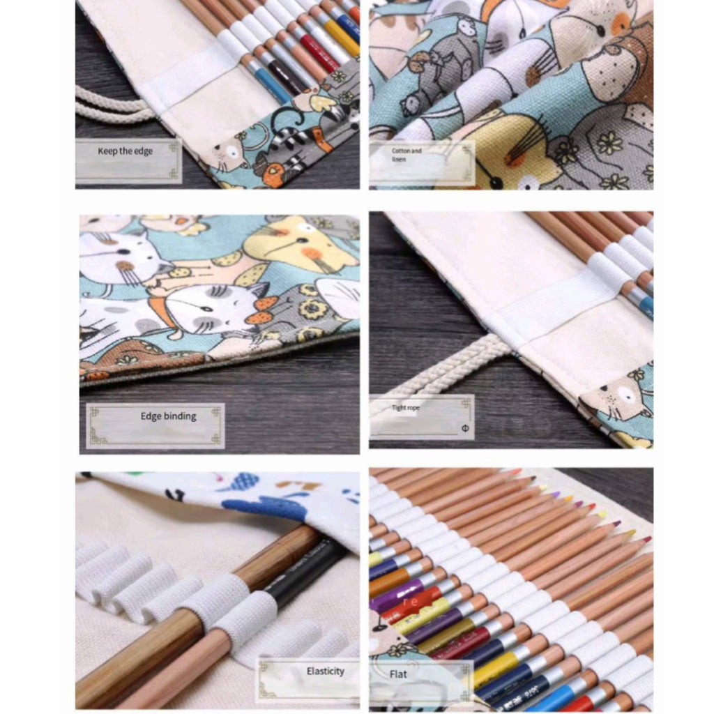 Natural Canvas Roll Large Artist Sketch Tools