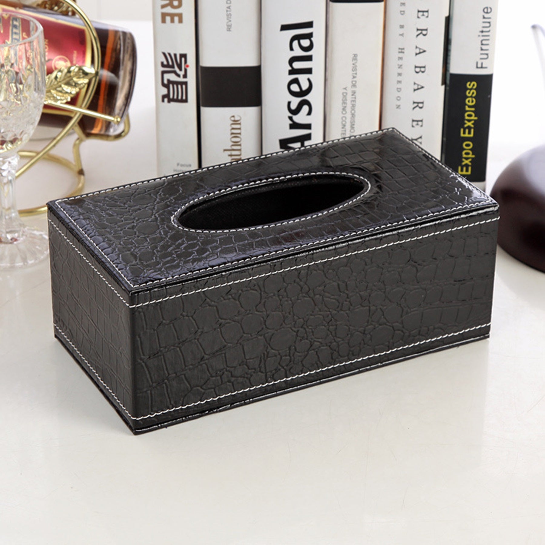 Leather Tissue Box