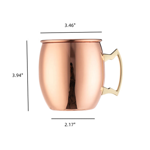 18oz Copper Coated Moscow Mule Mug
