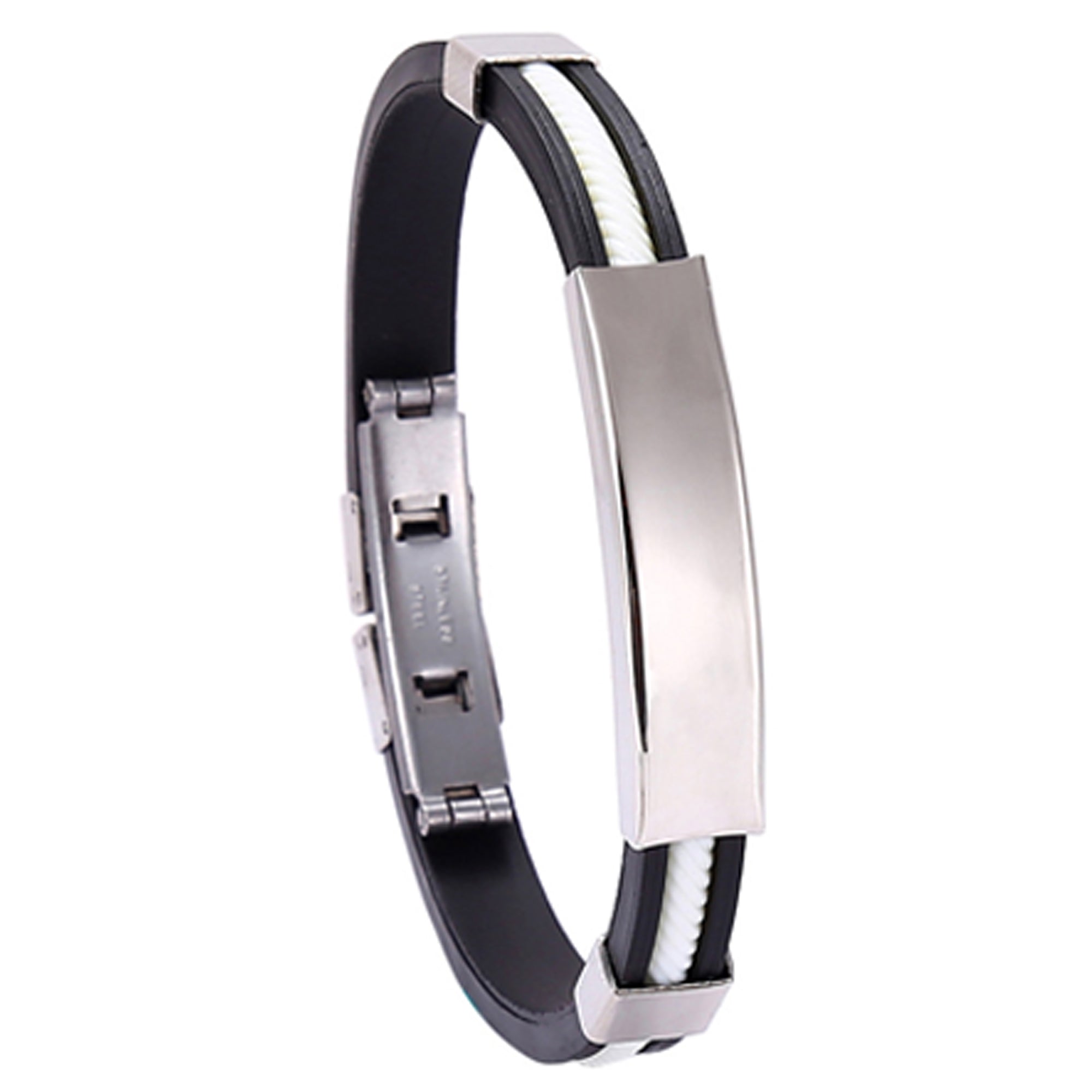 Diy Engraved Bracelet Men'S Titanium Steel