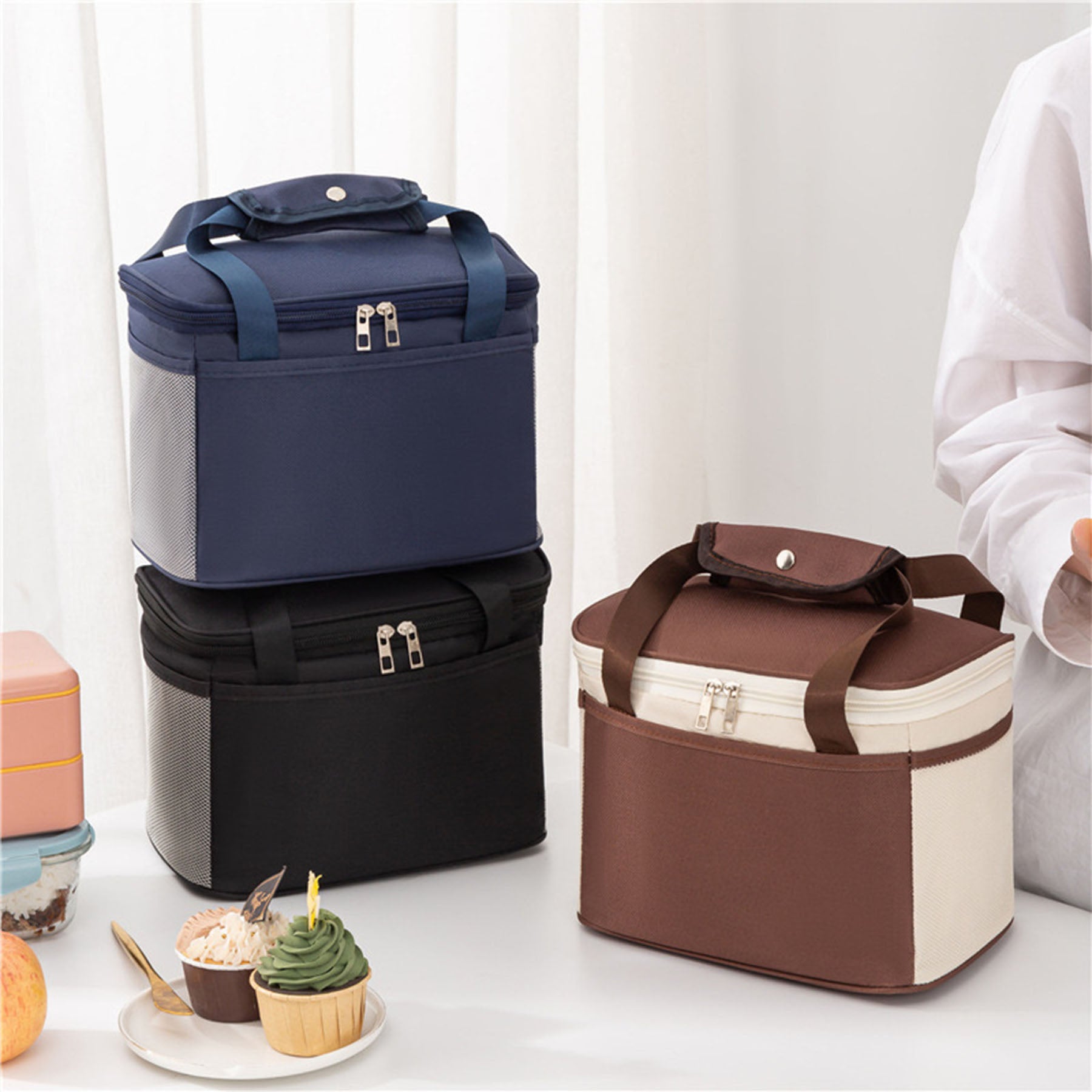 Insulated Aluminum Foil Lunch Tote Bag