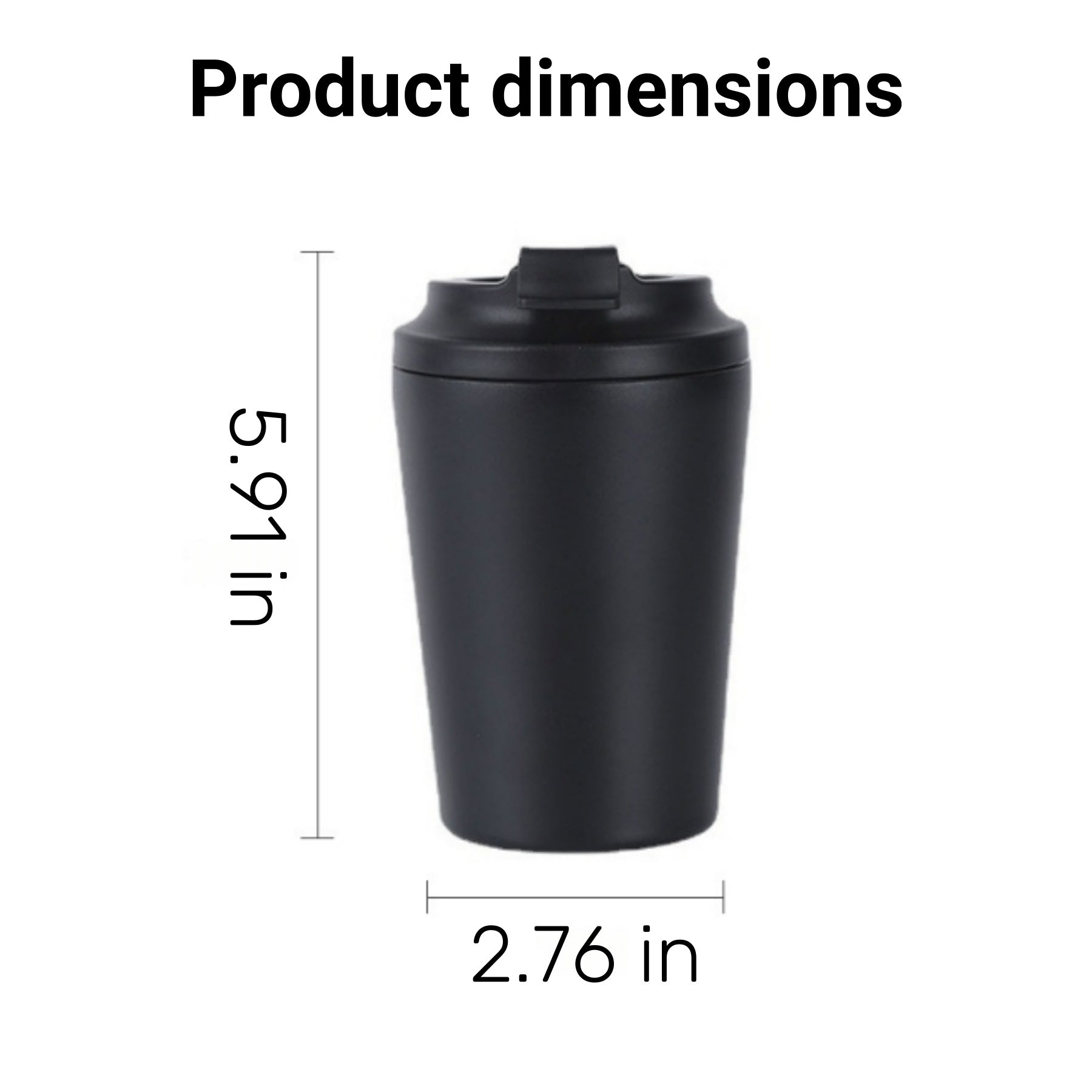 12 - Ounce Stainless Steel Coffee Cup