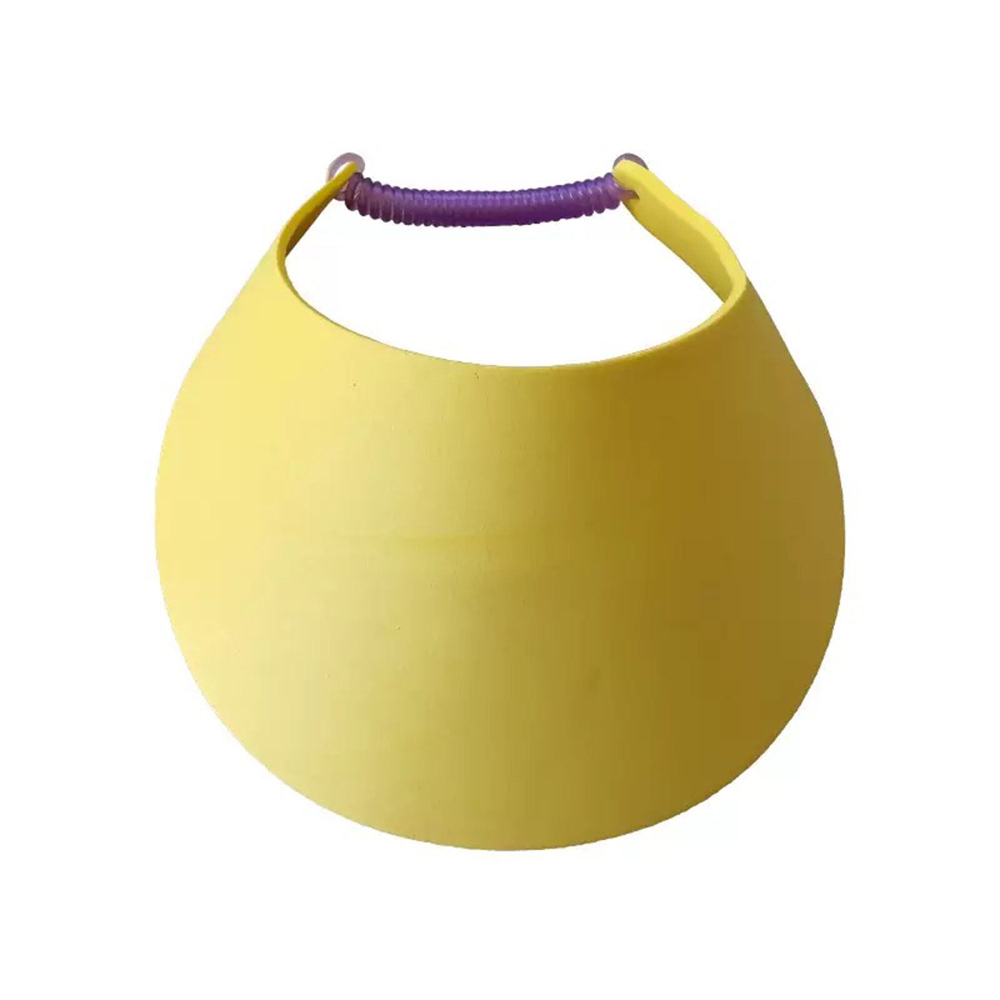 Sun Visor With Coiled Elastic Band