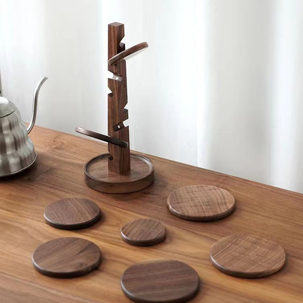 Eight-Piece Tree Pine Coaster Set