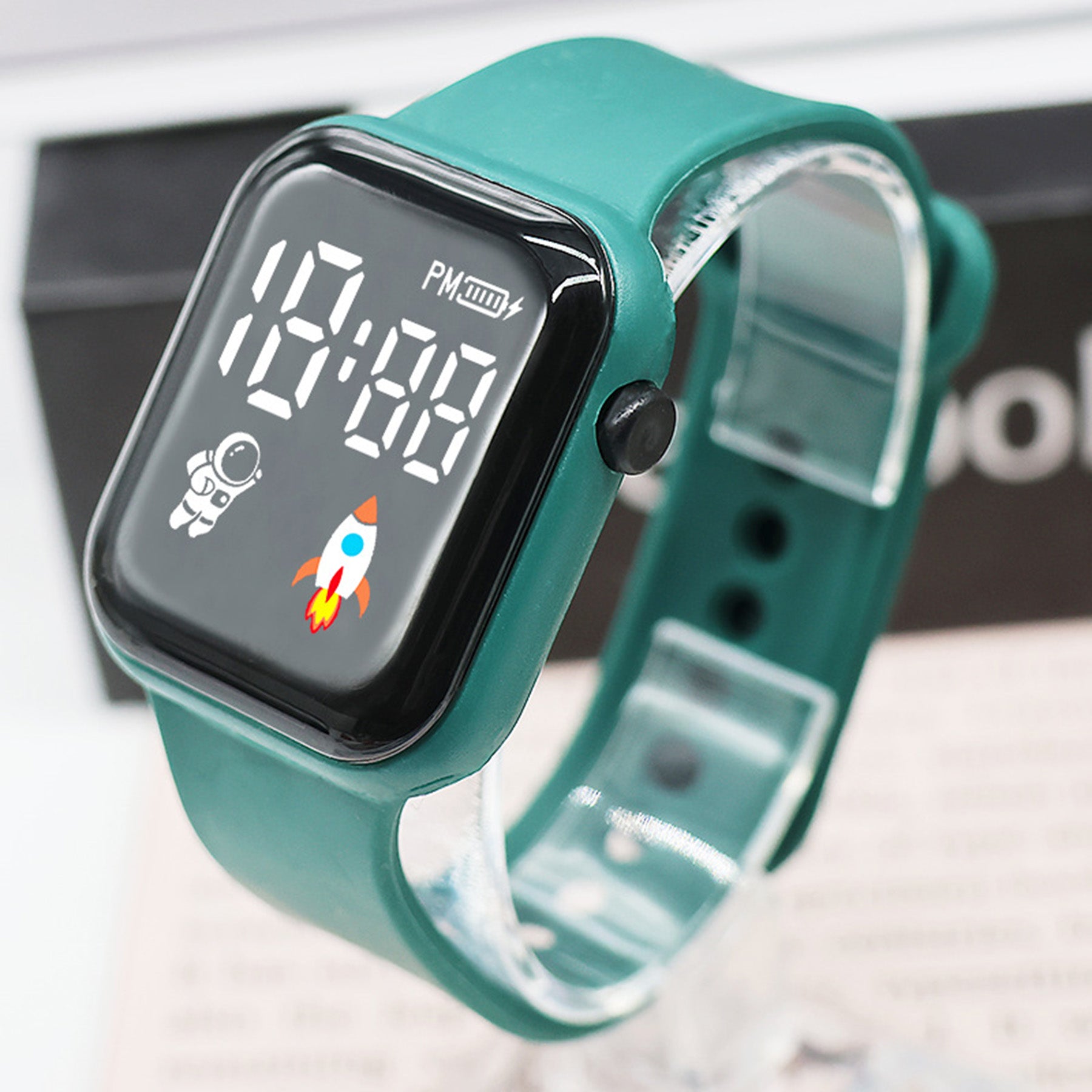 LED Cube Electronic Watch