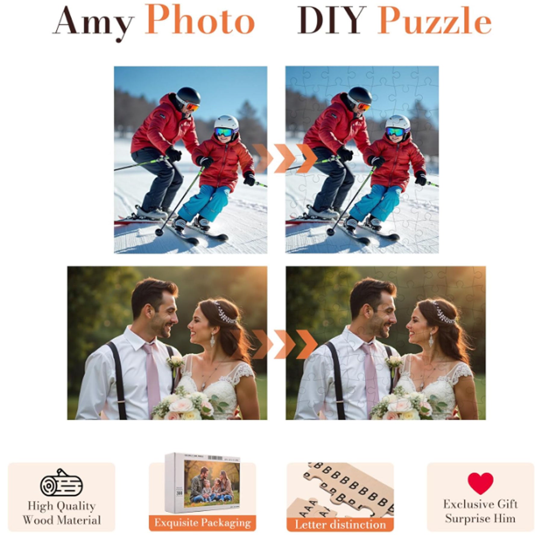 8" Square Puzzle 25 Piece