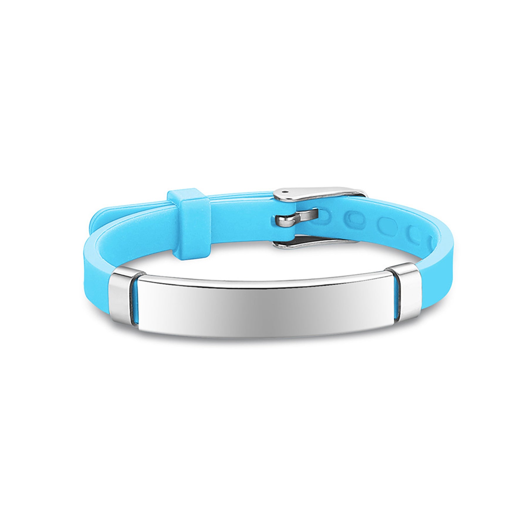 Children's Anti-Loss Multi-Color Titanium Steel Silicone Wristband