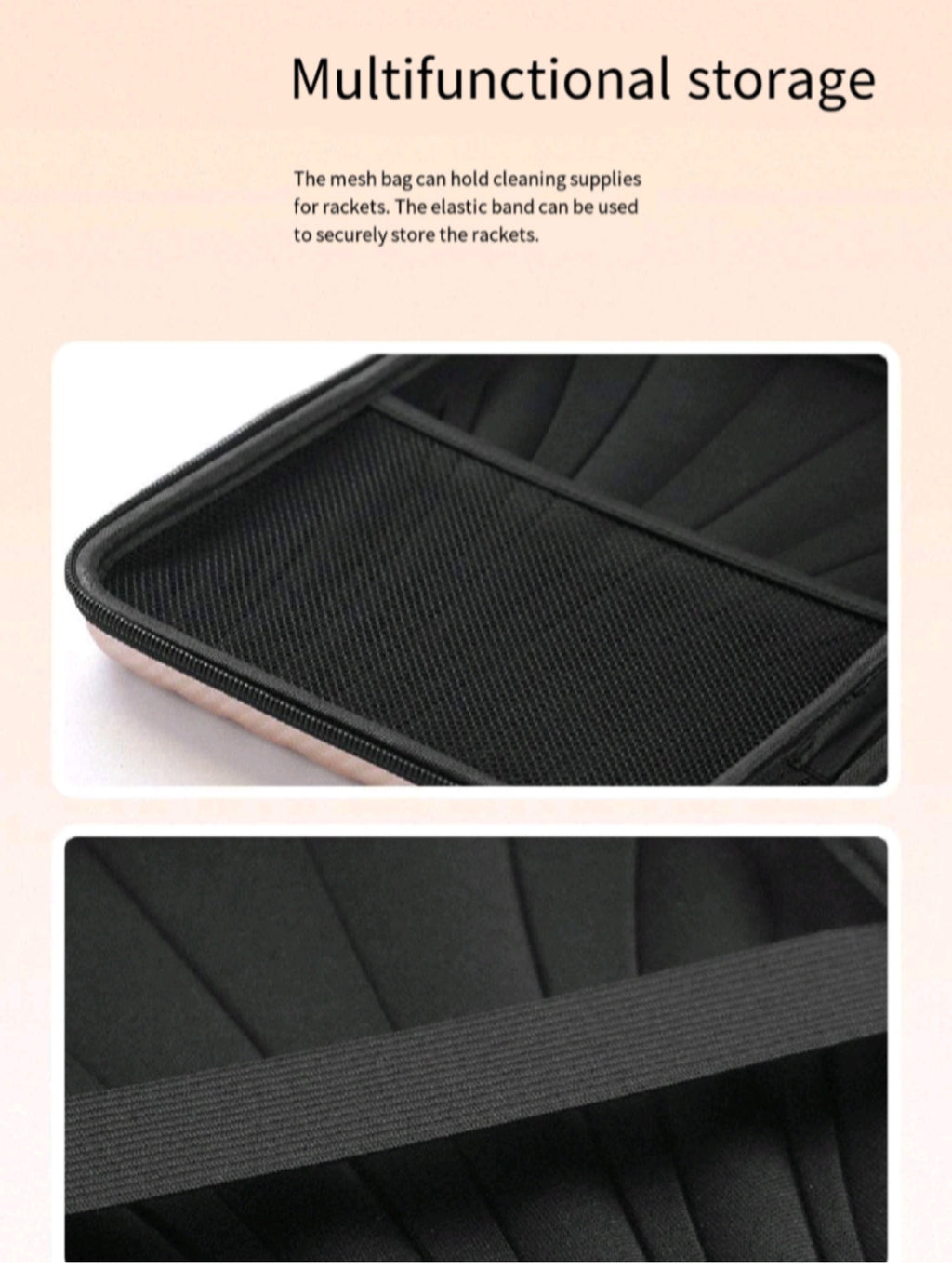 Crush Proof Hard Case Table Tennis Paddle Waterproof