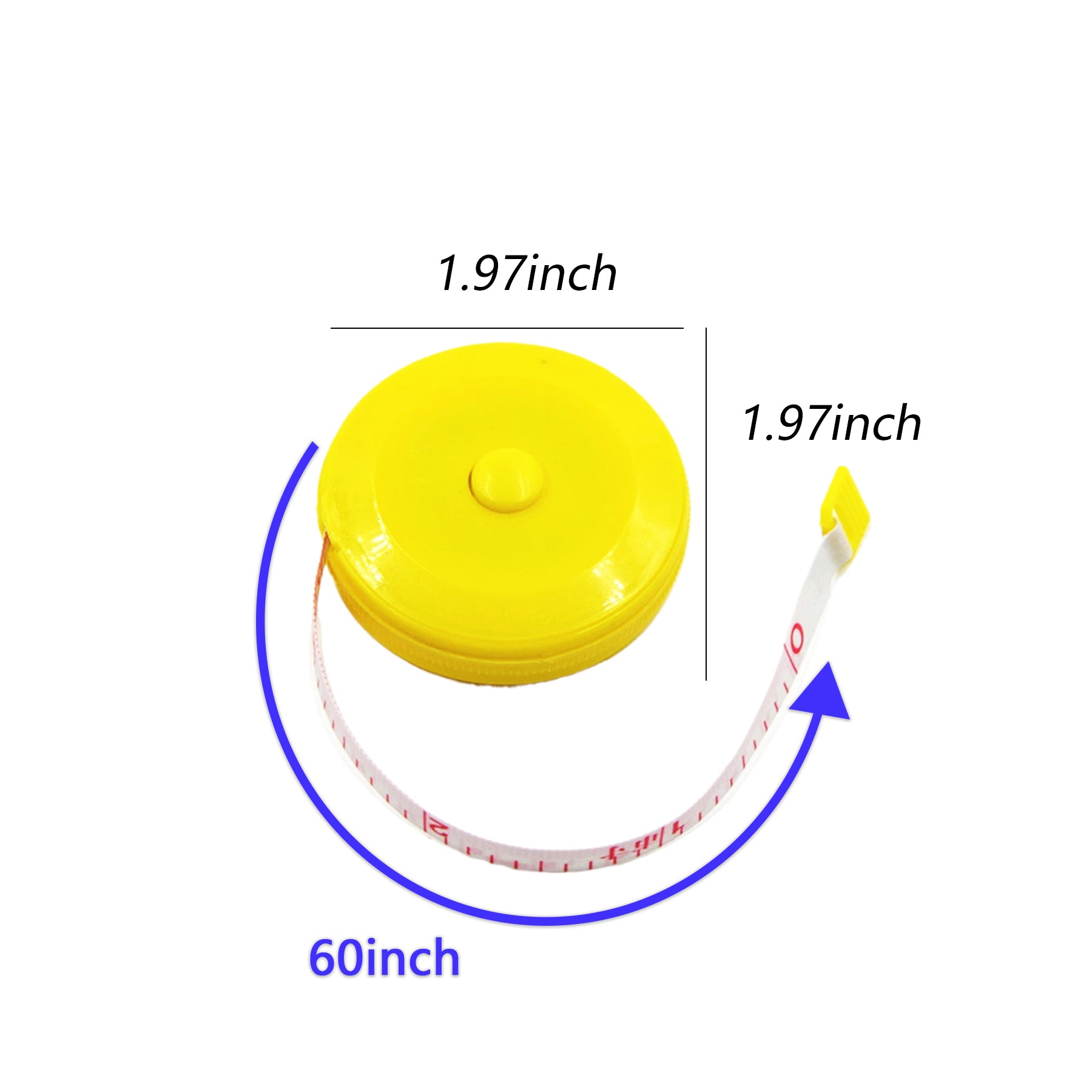 Round Retractable Tape Measure
