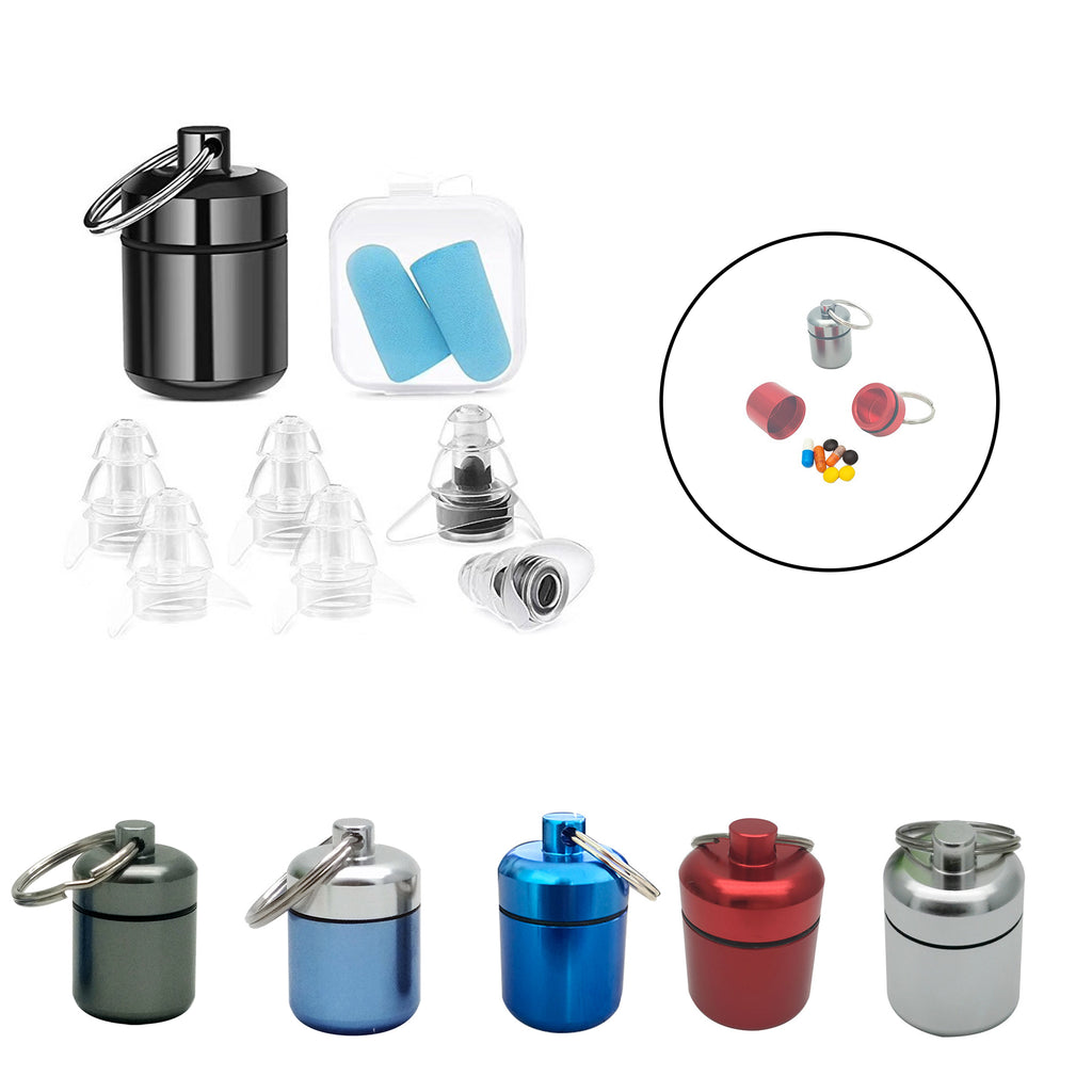 Portable Alloy Keychain Storage Capsule
