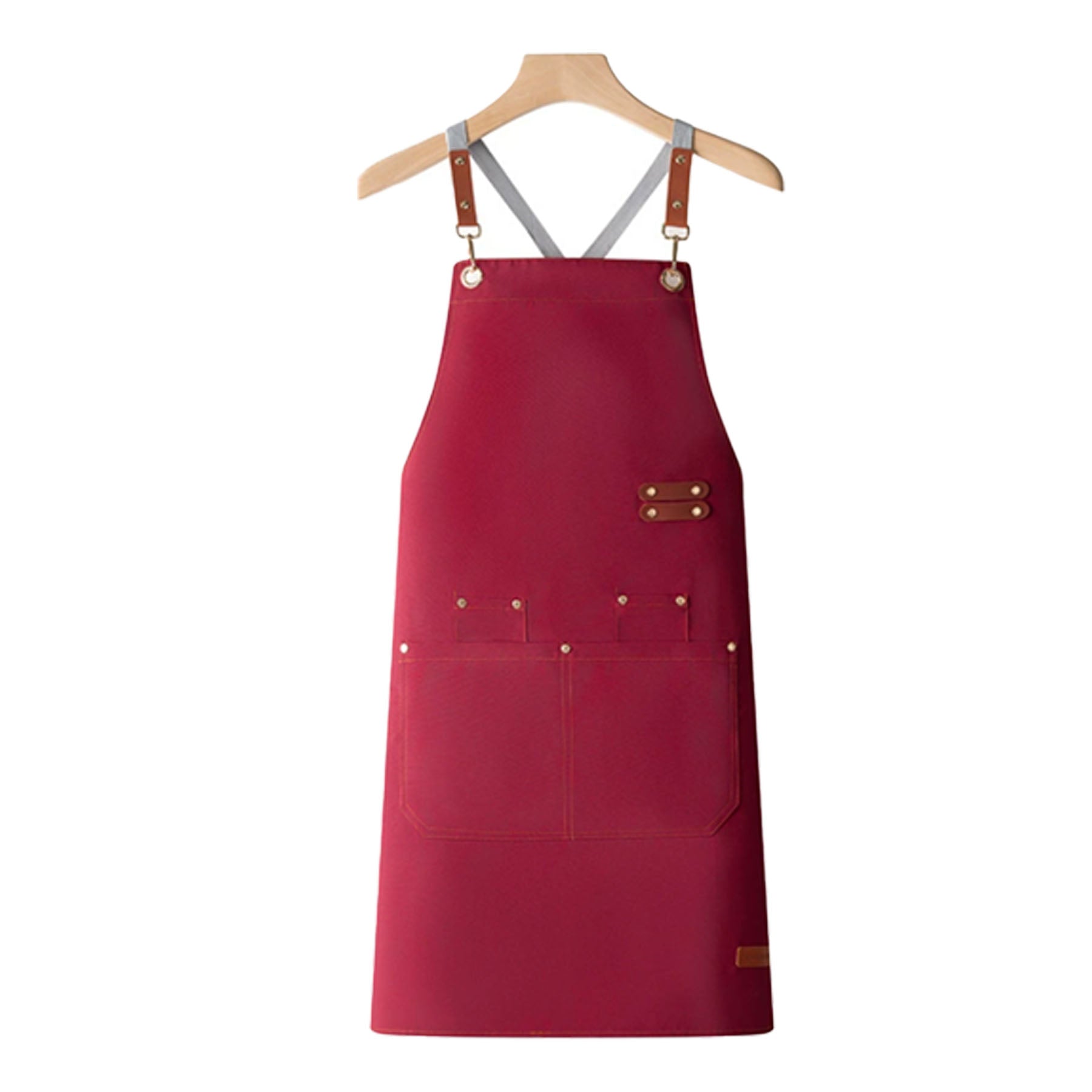 Custom Canvas Kitchen Apron W/ 2 Front Pockets, Antifouling