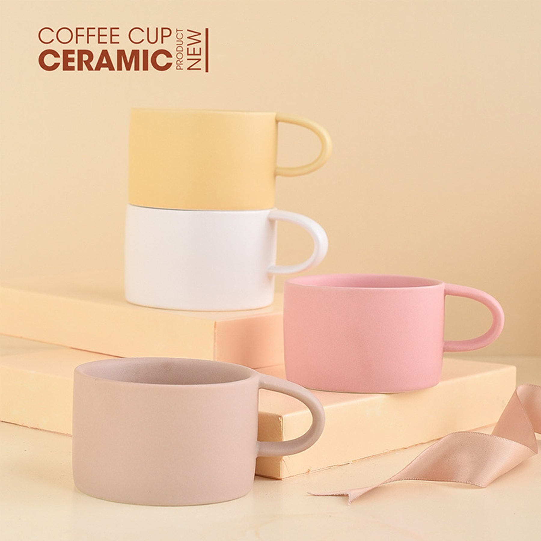 Ceramics Coffee Mugs Cups With Handle