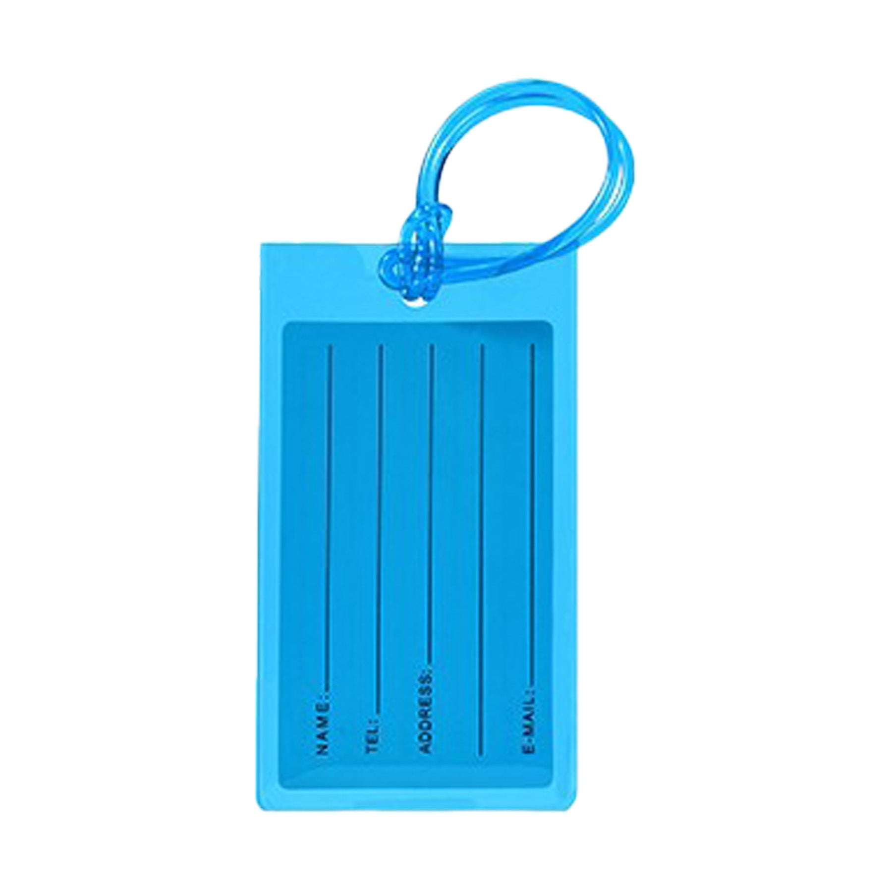 Colored Plastic PVC Luggage Tag