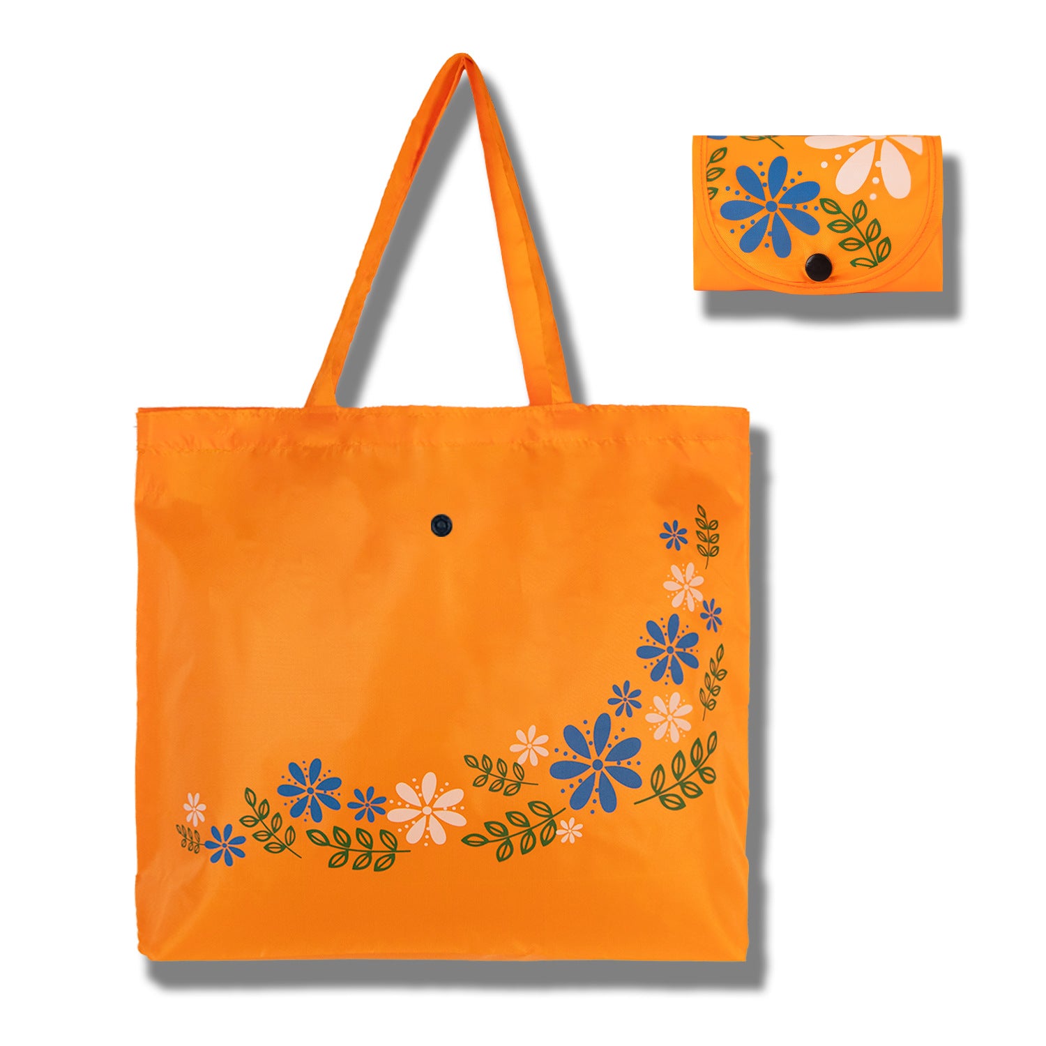 Oxford Cloth Foldable Flower Tote Shopping Bag