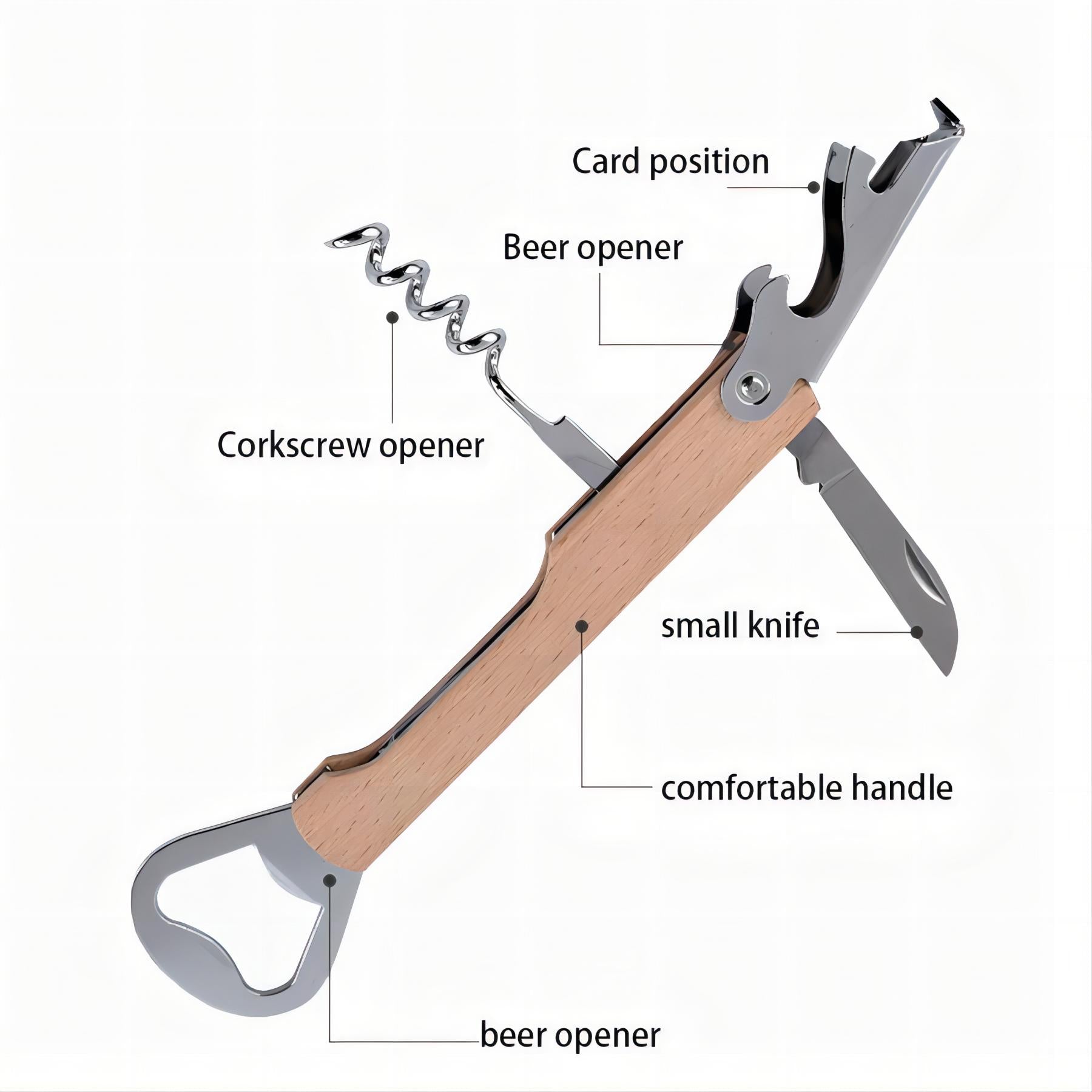 3 In 1 Multi Functional Corkscrew