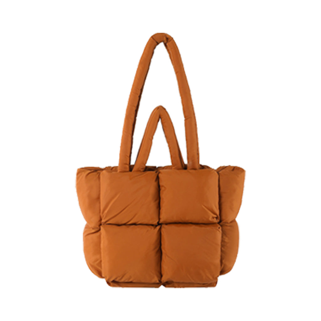Large Quilted Puffy Handbag
