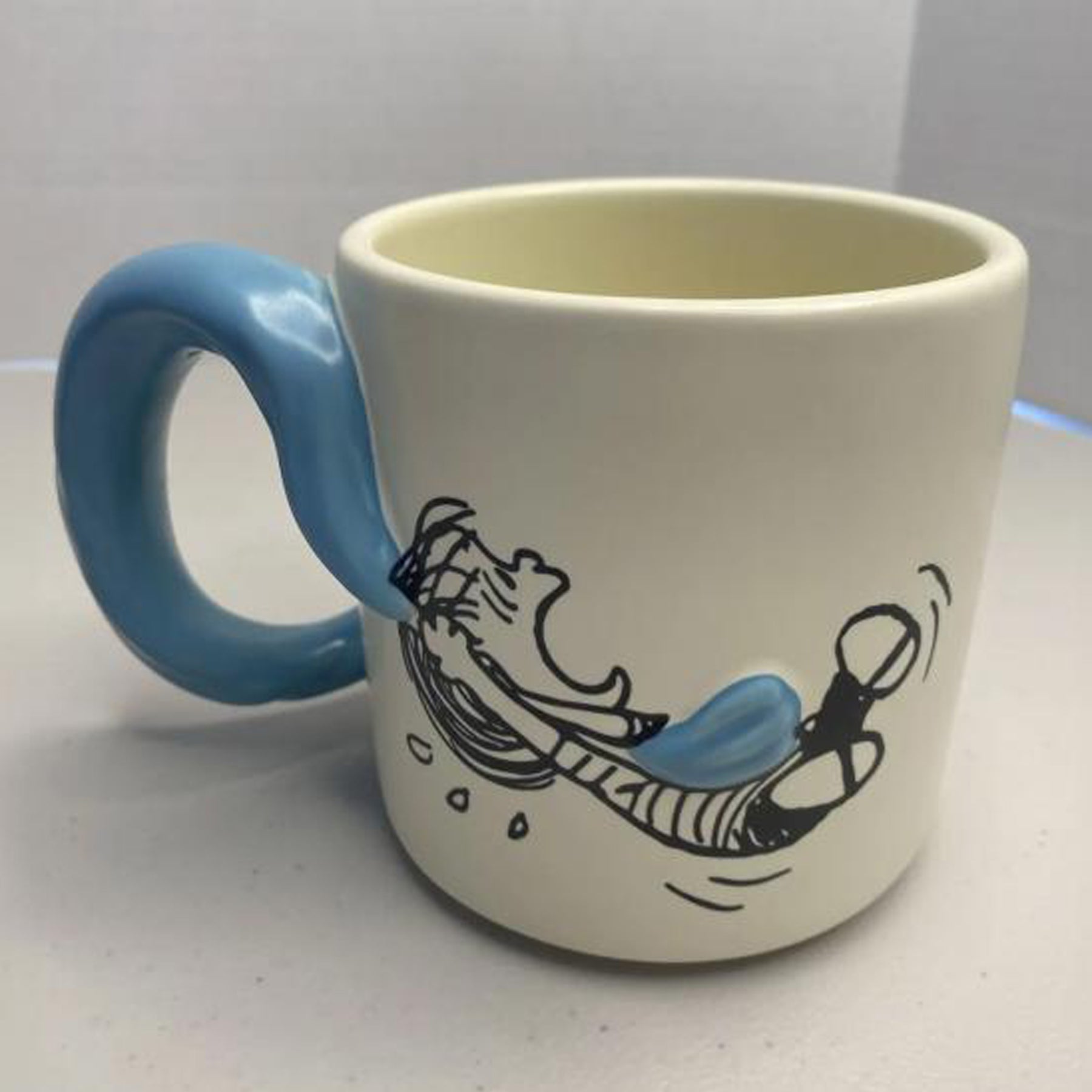 12oz Full Color Ceramic Mug With Creative Handle