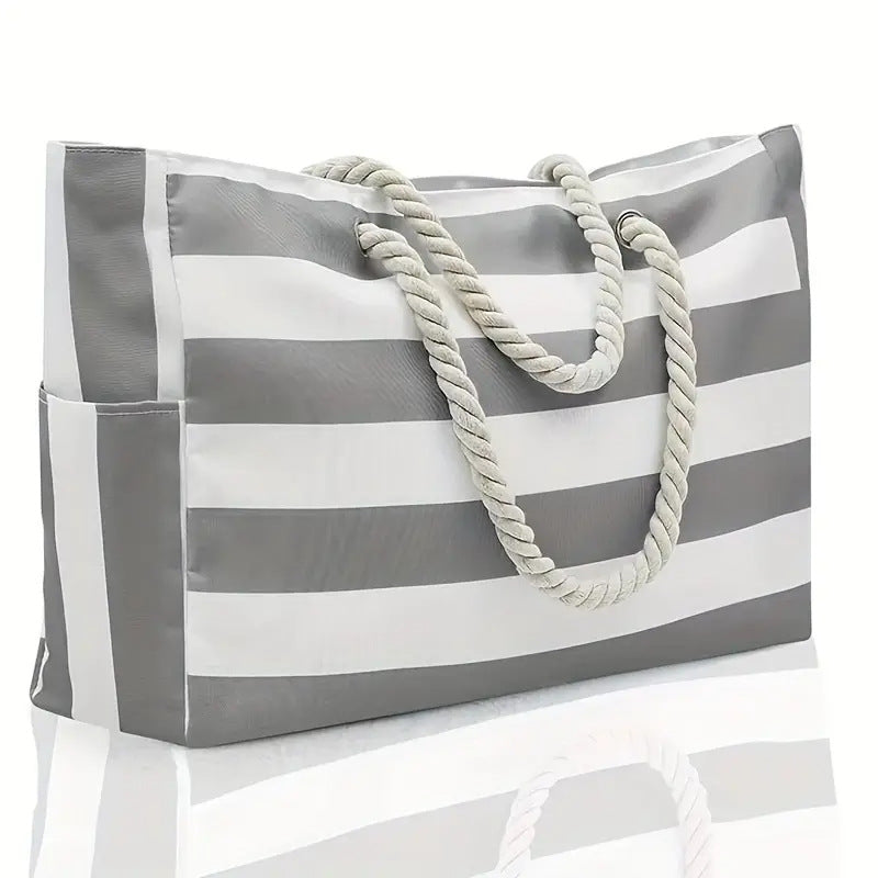 Waterproof Beach Tote Bag with Zipper