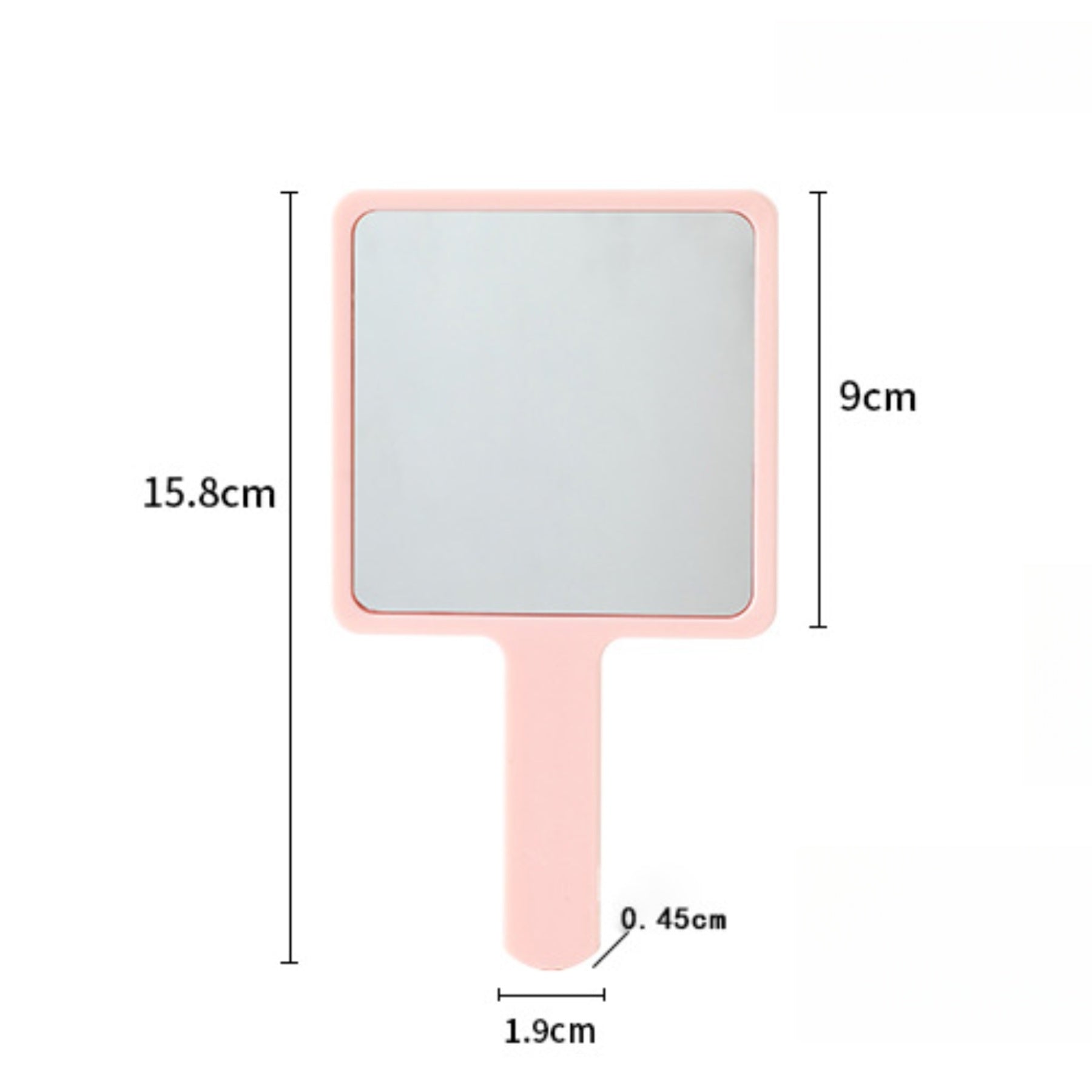 Square Handheld Makeup Mirror
