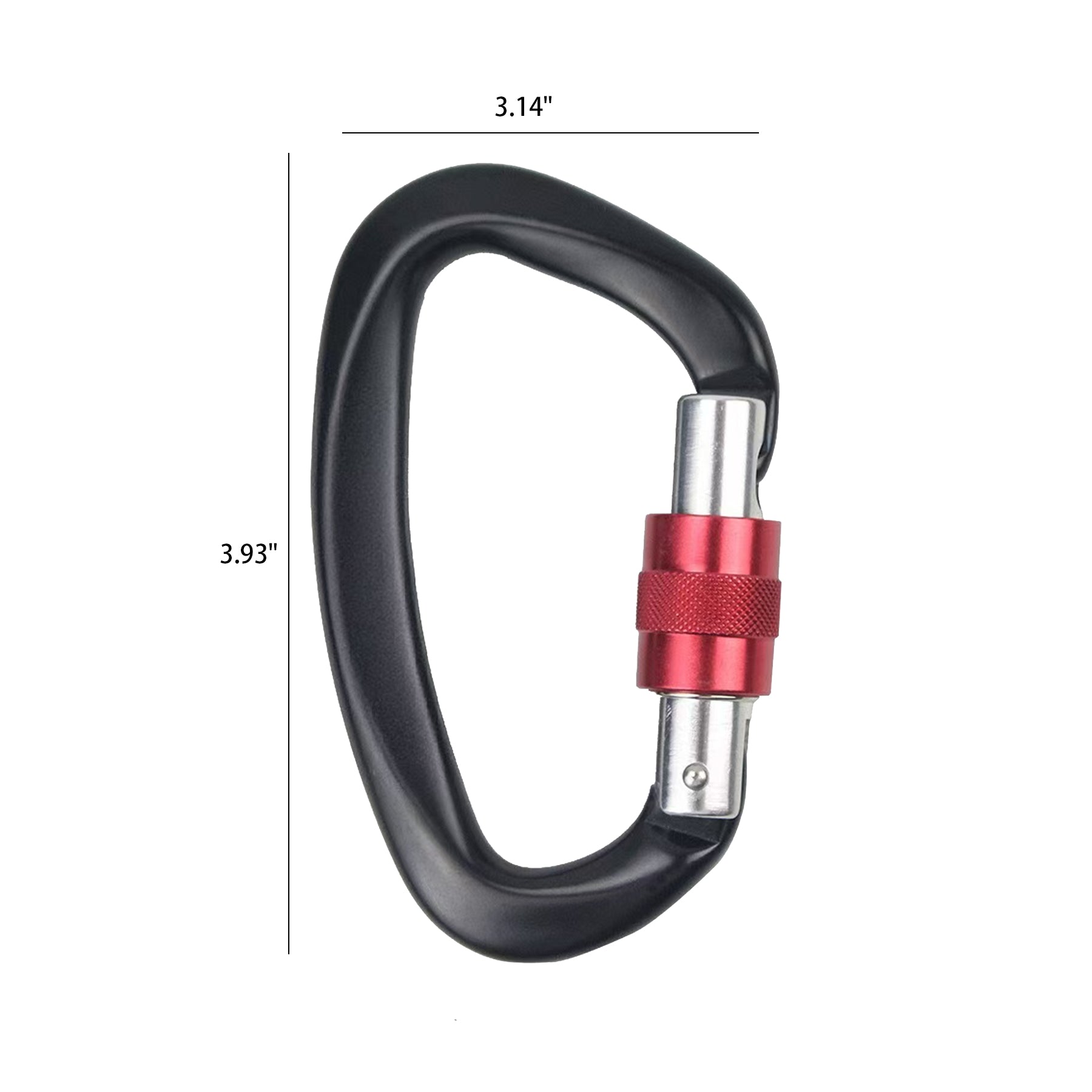 D Shaped Nut Aviation Aluminum Carabiner