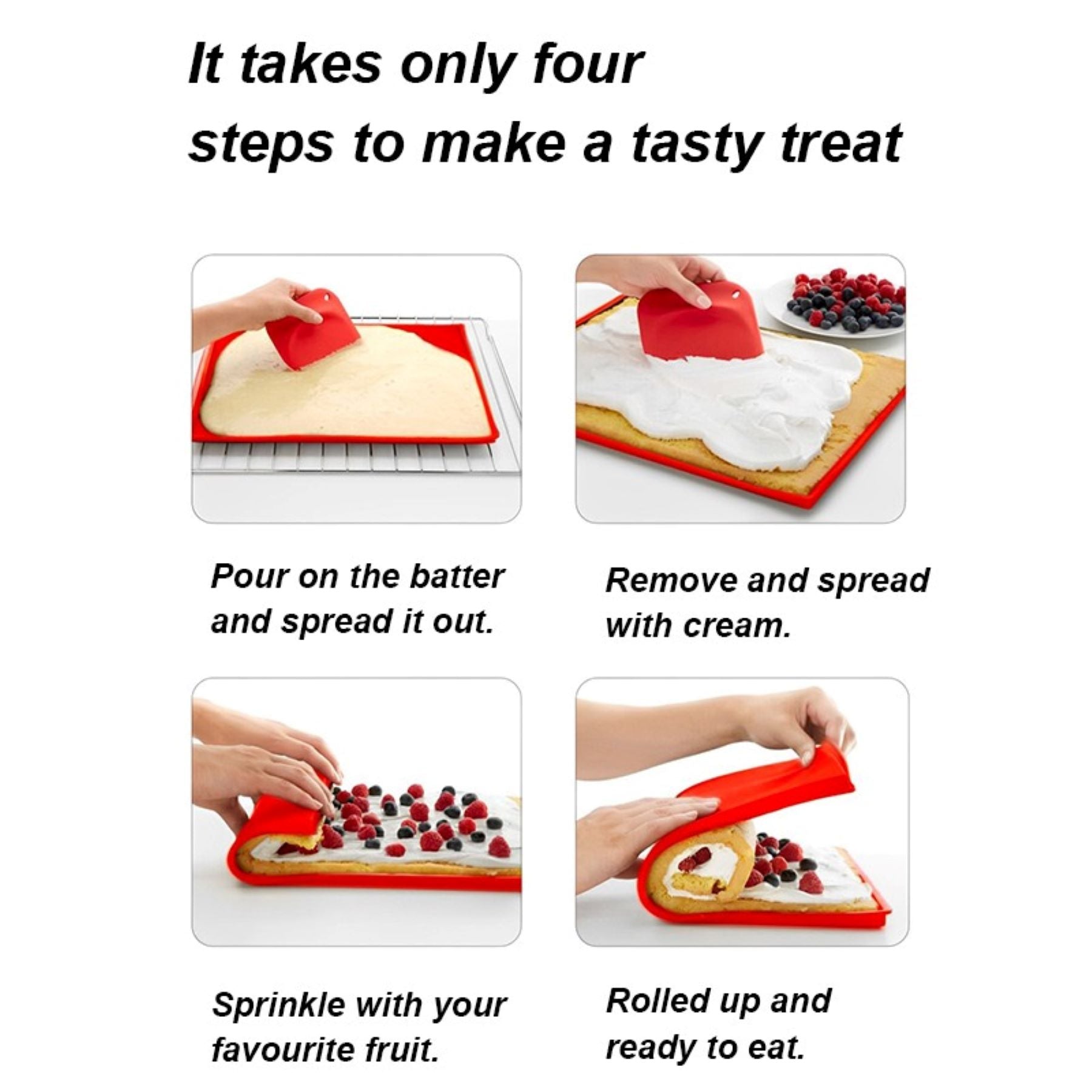 Silicone Swiss Roll Pad