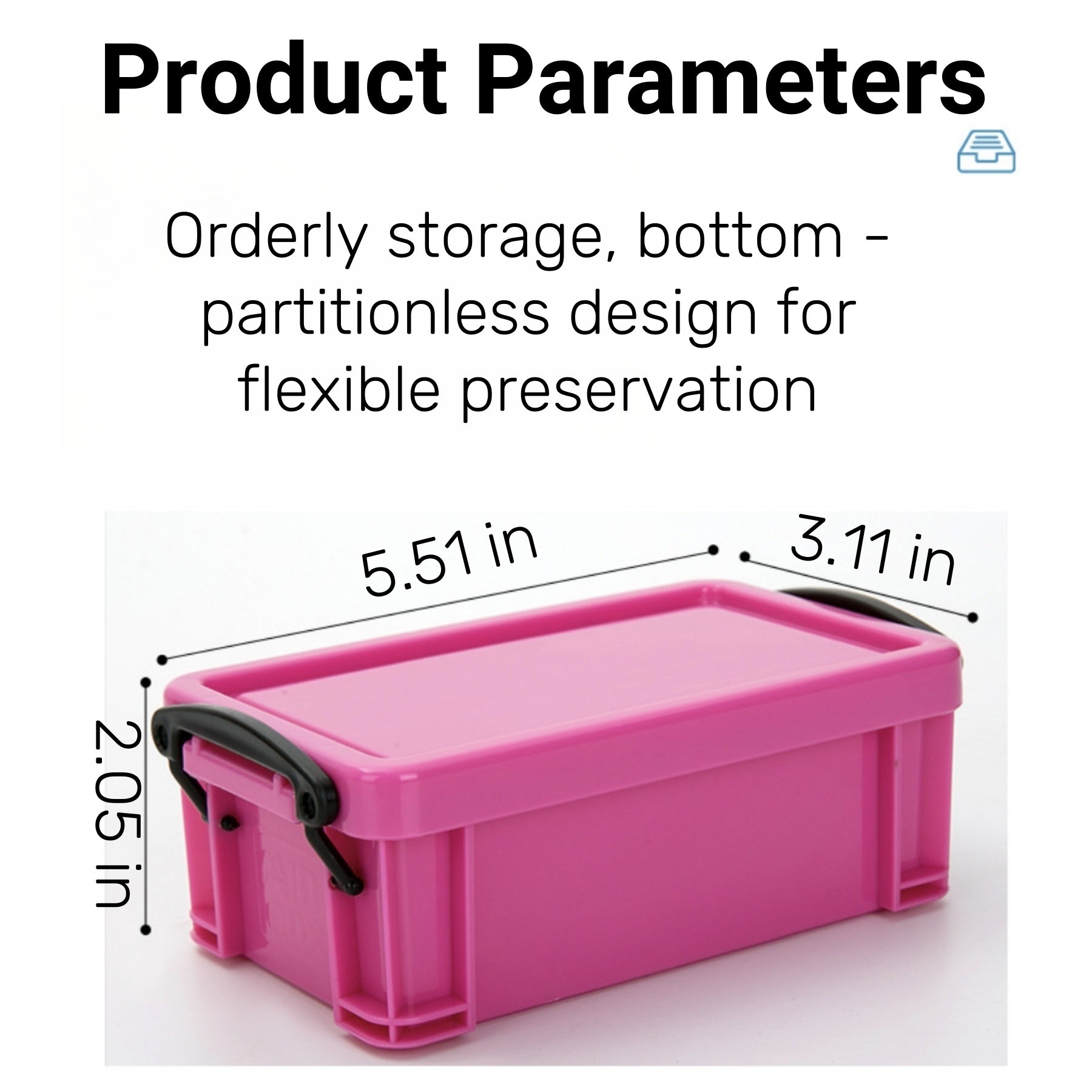 Mini Portable Desktop Storage Box For Students