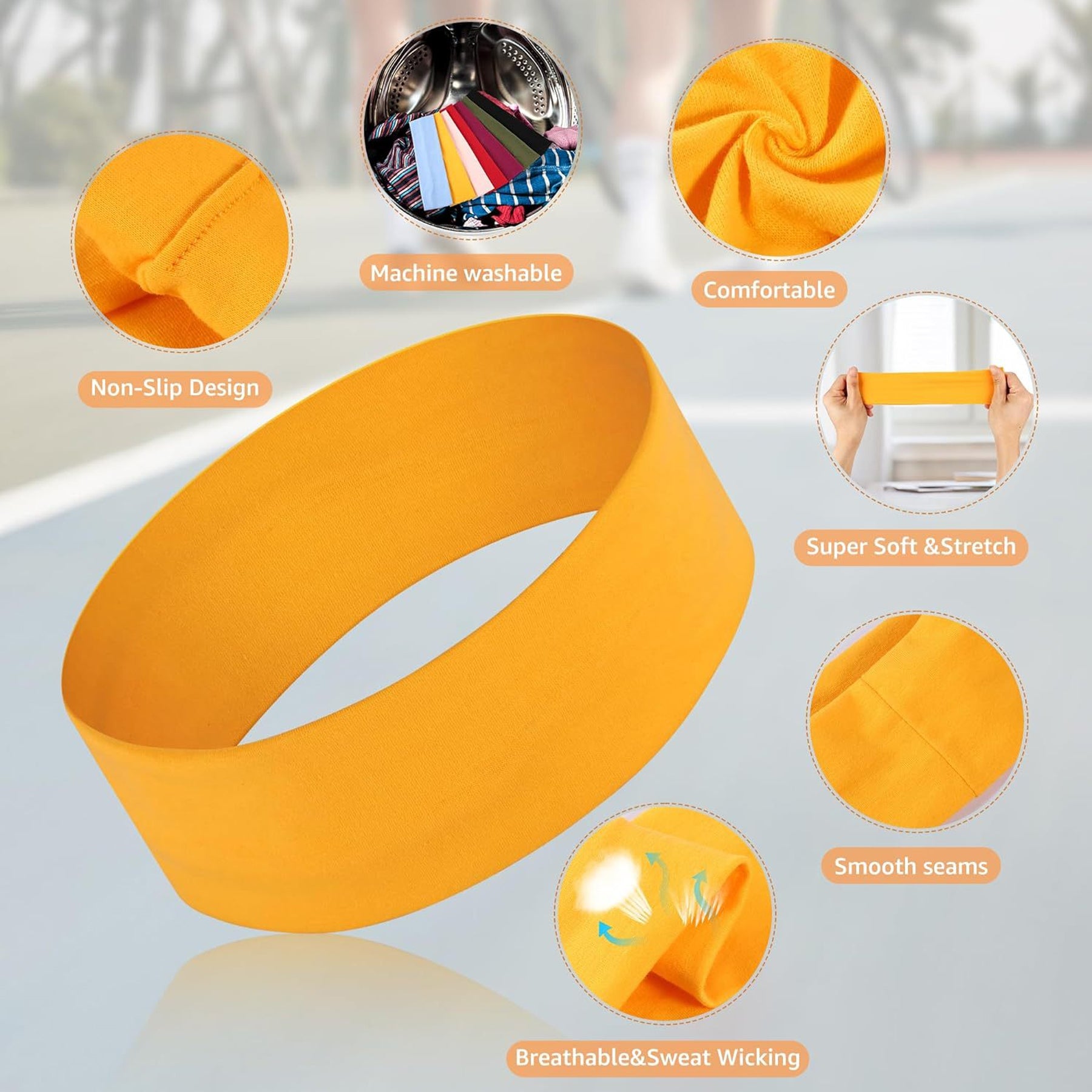 Solid Color Stretchy Headbands