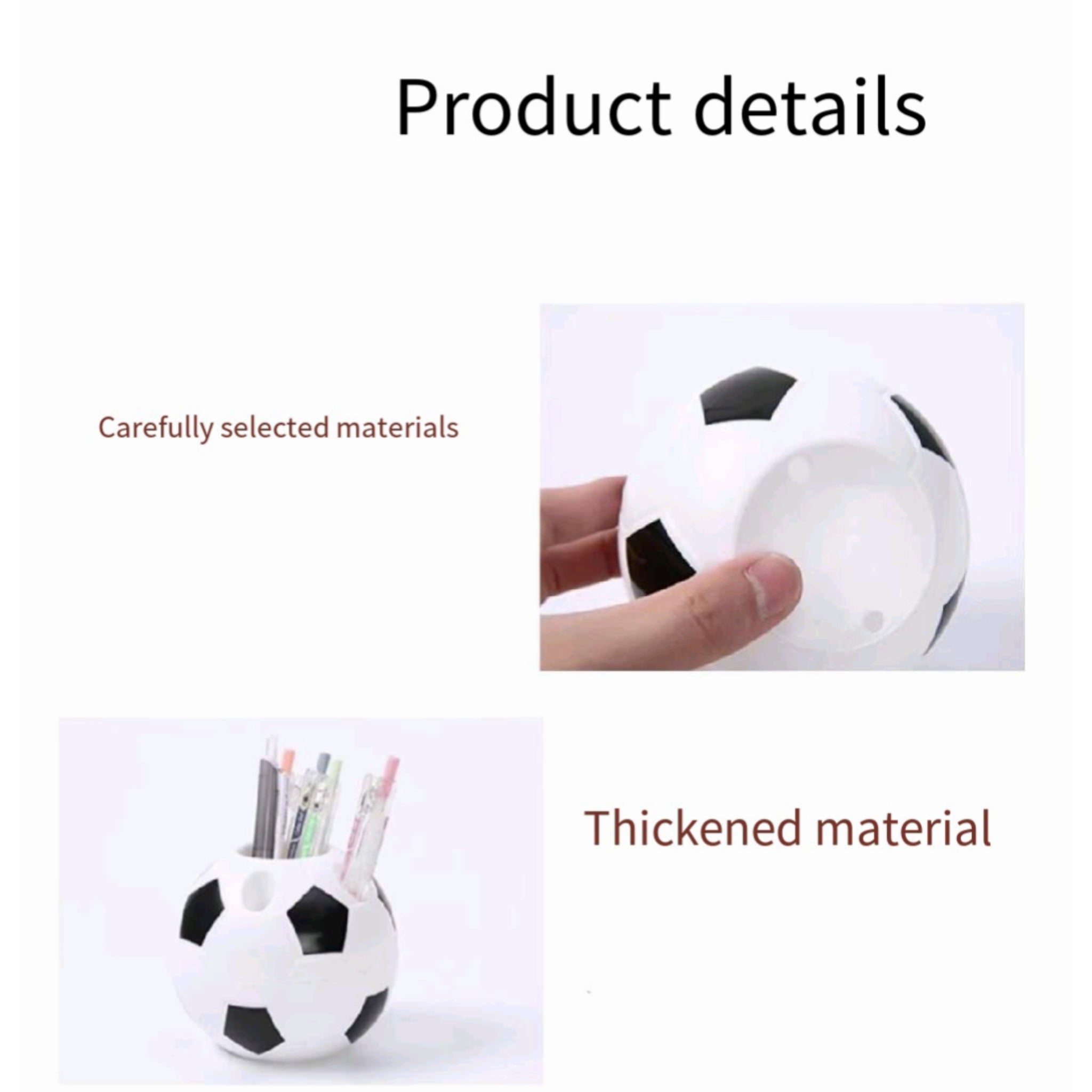Soccer Pen Cup Plastic Organizer Multi Use Desk Bathroom