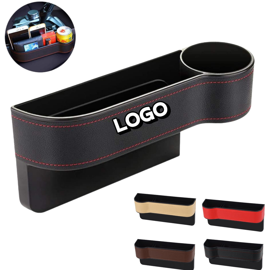 Car Seat Gap Organizer With Universal Cup Holder Insert