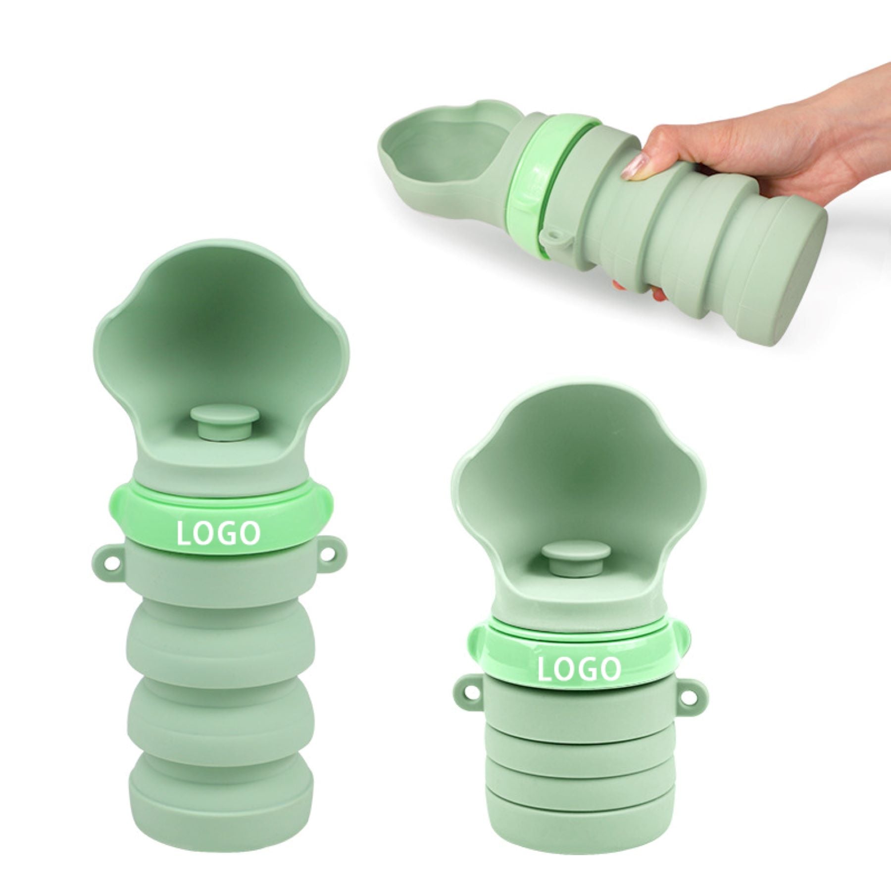Collapsible Portable Pet Tail Water Cup