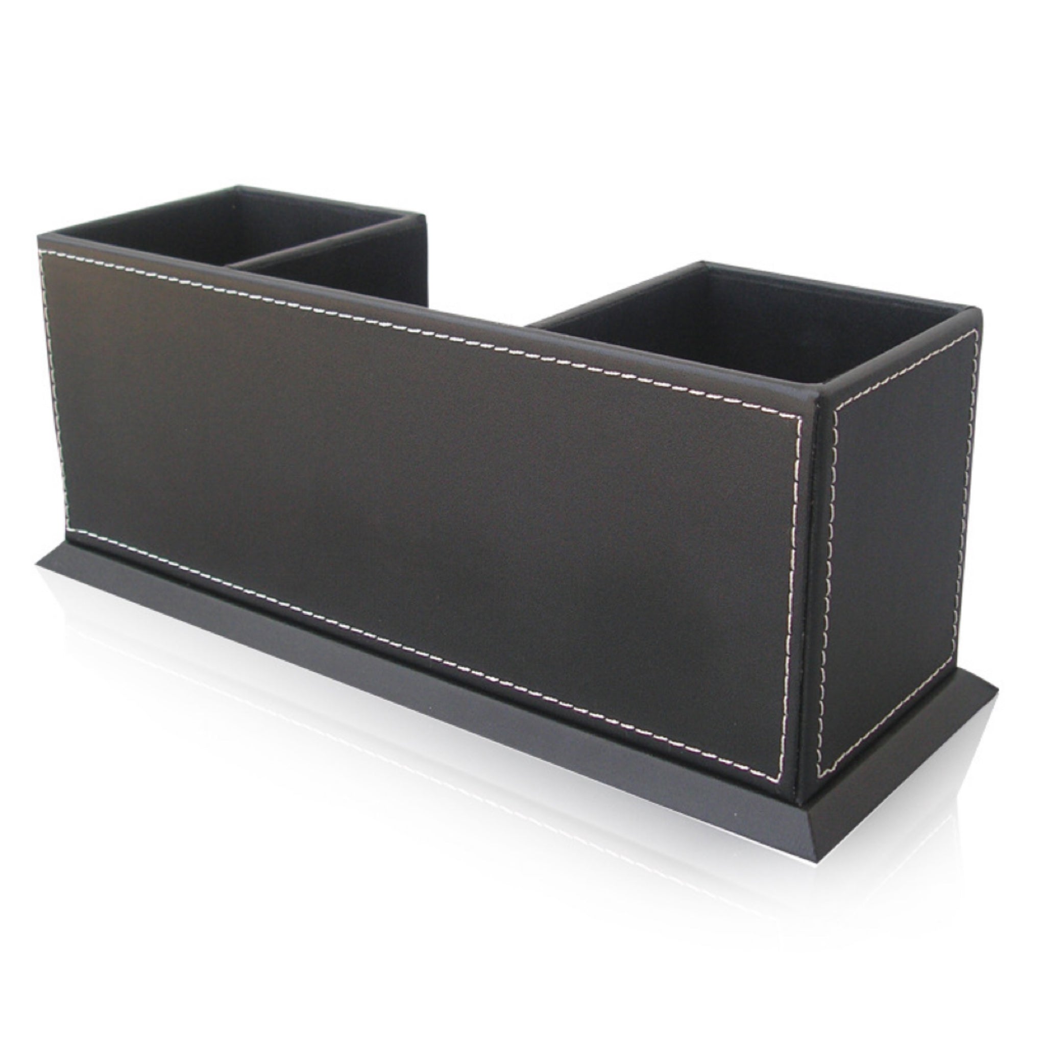 Multifunctional Leather Dual Pen Holder